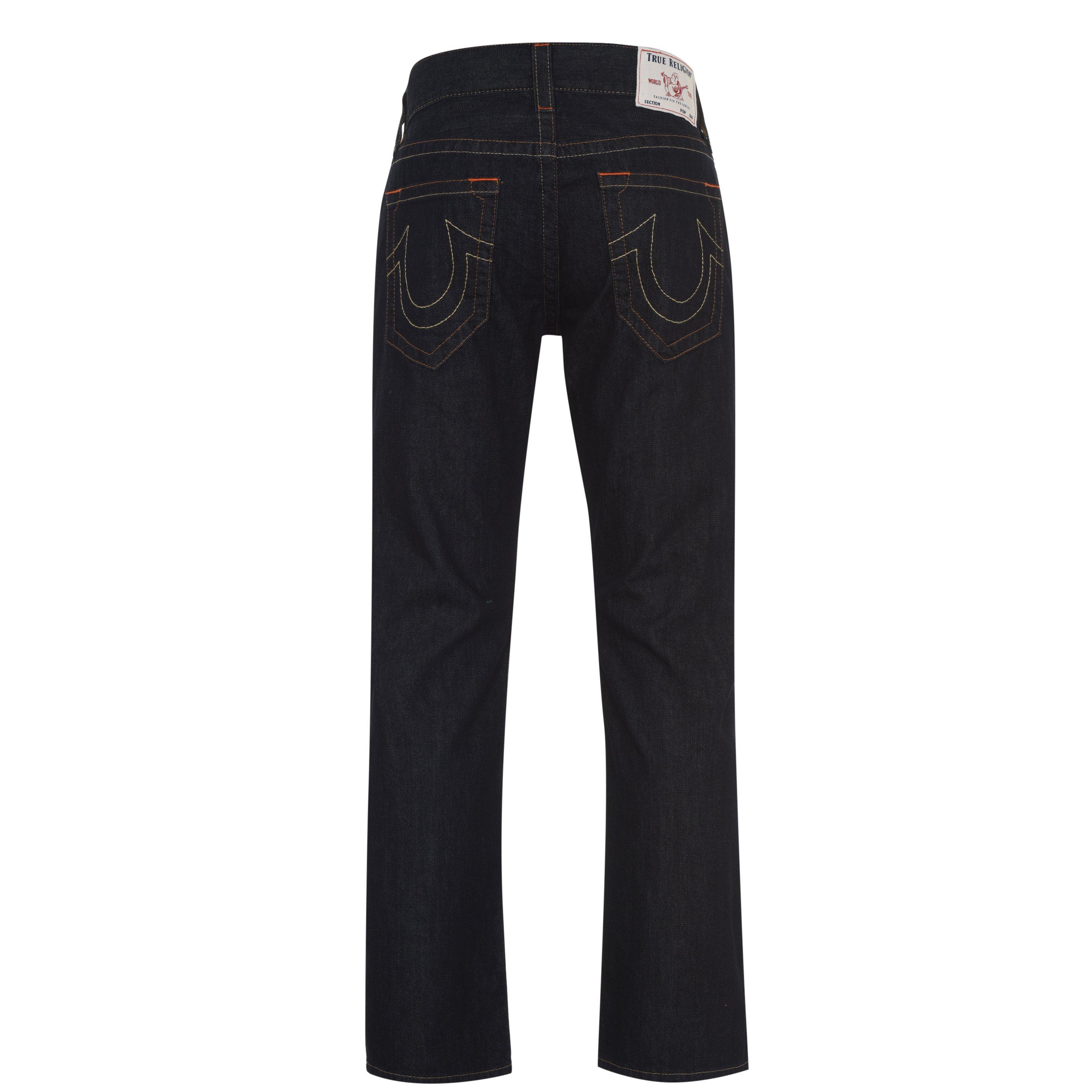 Lavagem escura - True Religion - Ricky Straight Jeans - 6