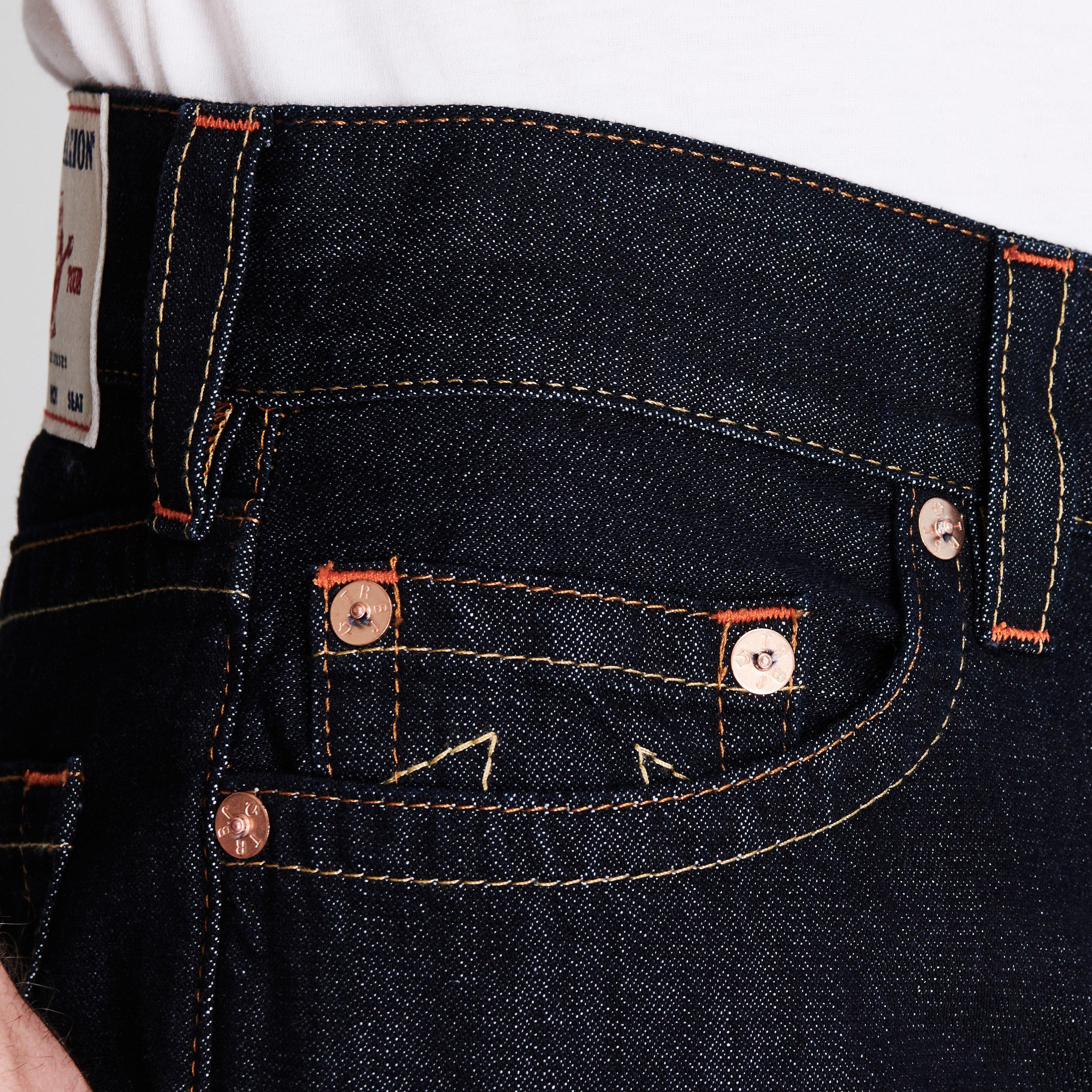 Lavagem escura - True Religion - Ricky Straight Jeans - 4