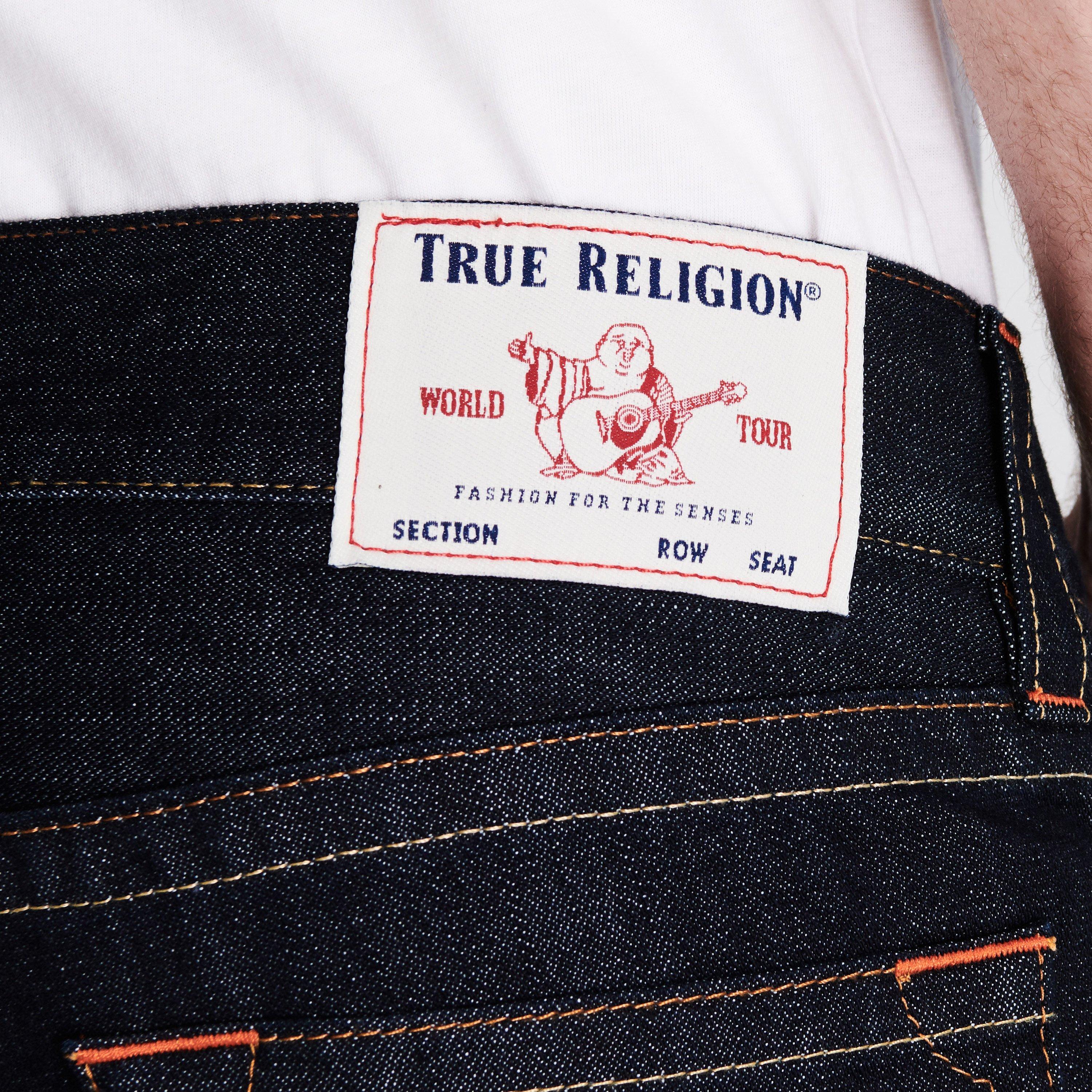 Lavagem escura - True Religion - Ricky Straight Jeans - 5