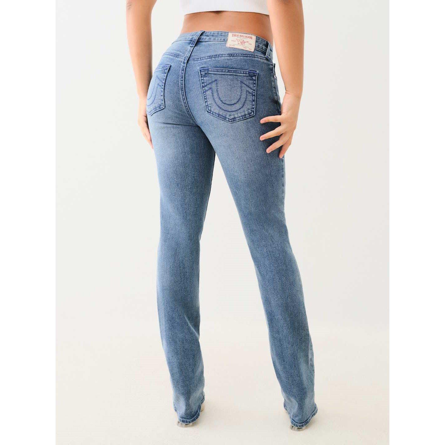Med Wintry Wsh - True Religion - Billie Straight Jeans Womens - 2