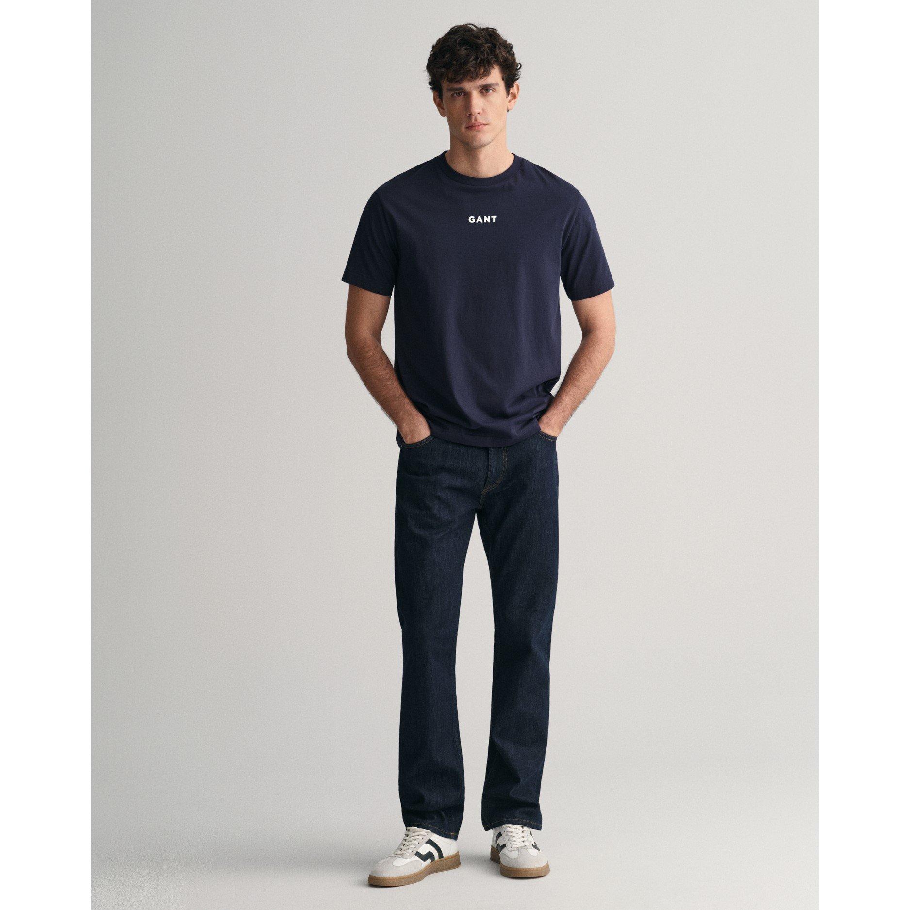 Dark Blue - Gant - Regular Fit Jeans - 1