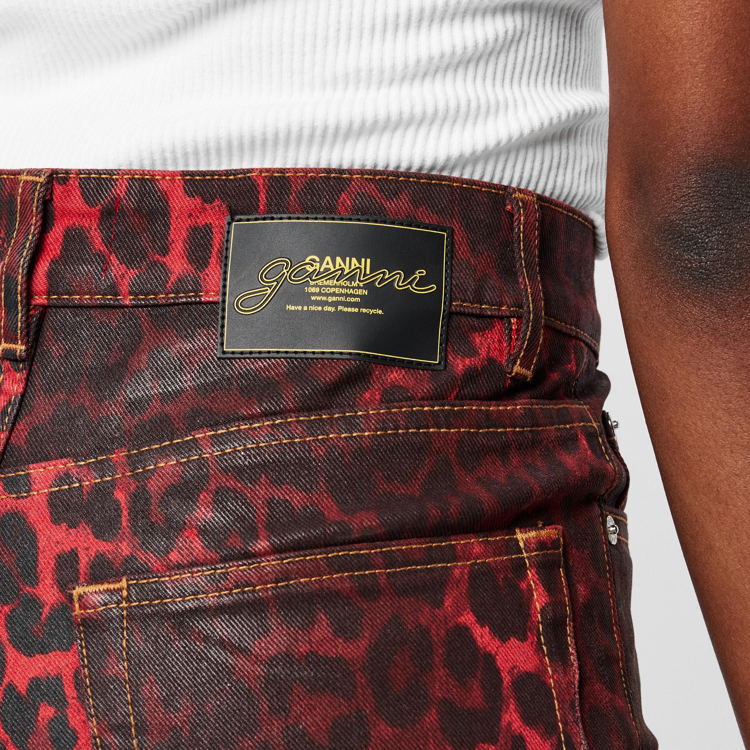 Racing Red - Ganni - Andi Cargo Jeans - 5