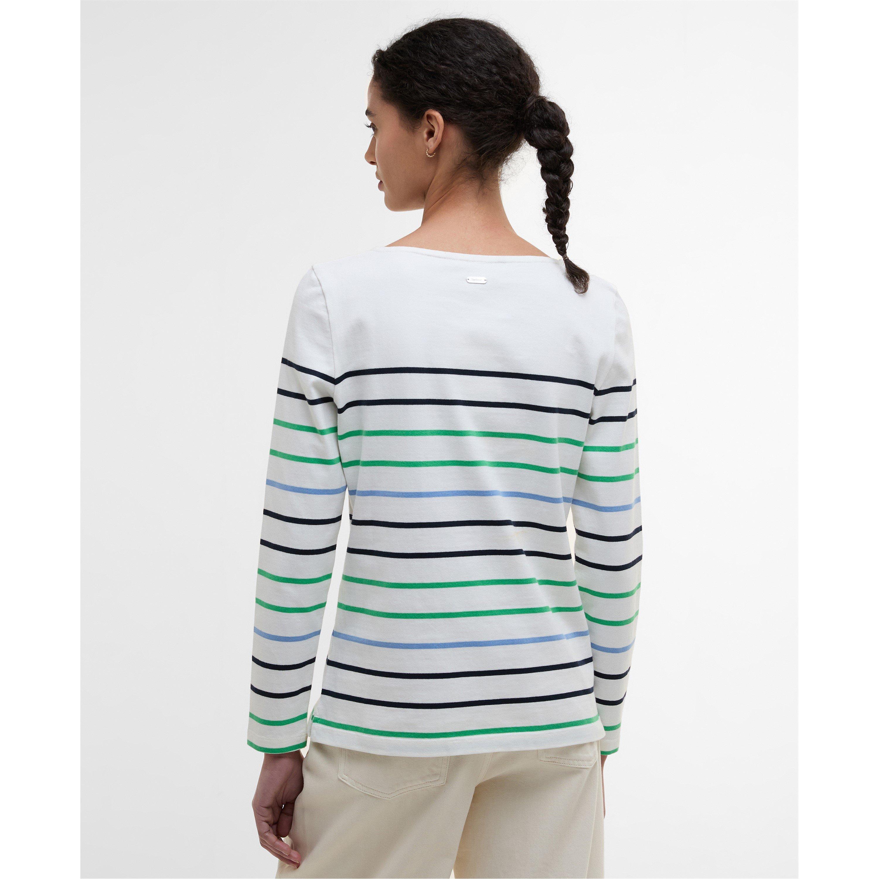 Cloud Stripe - Barbour - Hawkins Striped Long Sleeved Top - 3