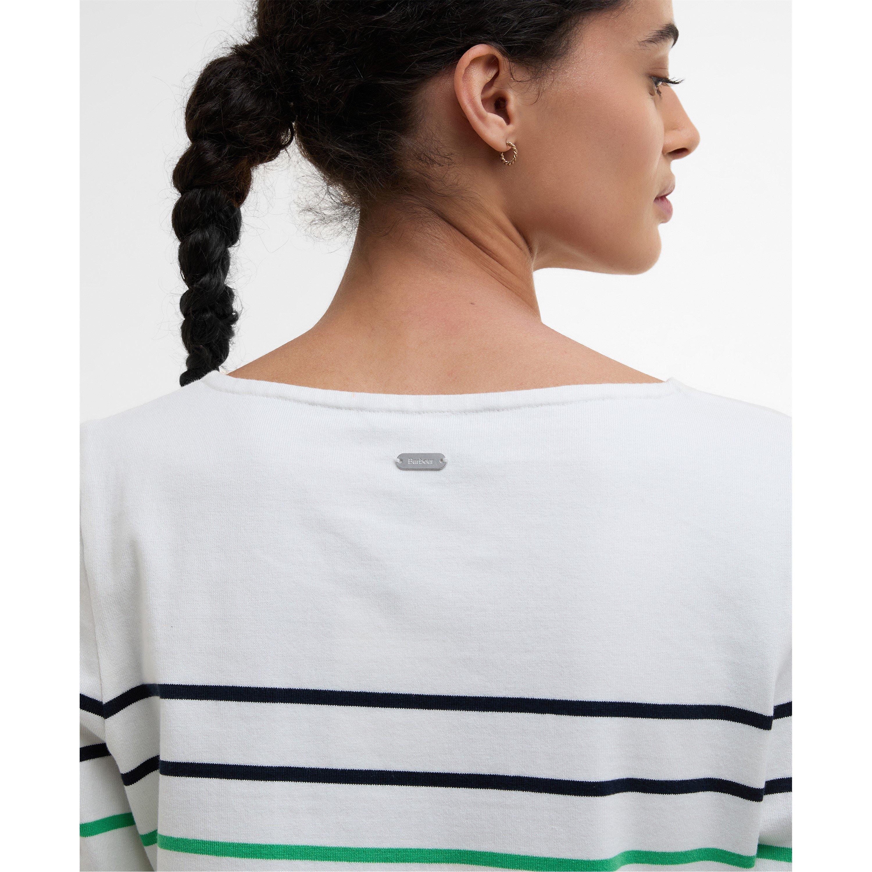 Cloud Stripe - Barbour - Hawkins Striped Long Sleeved Top - 6