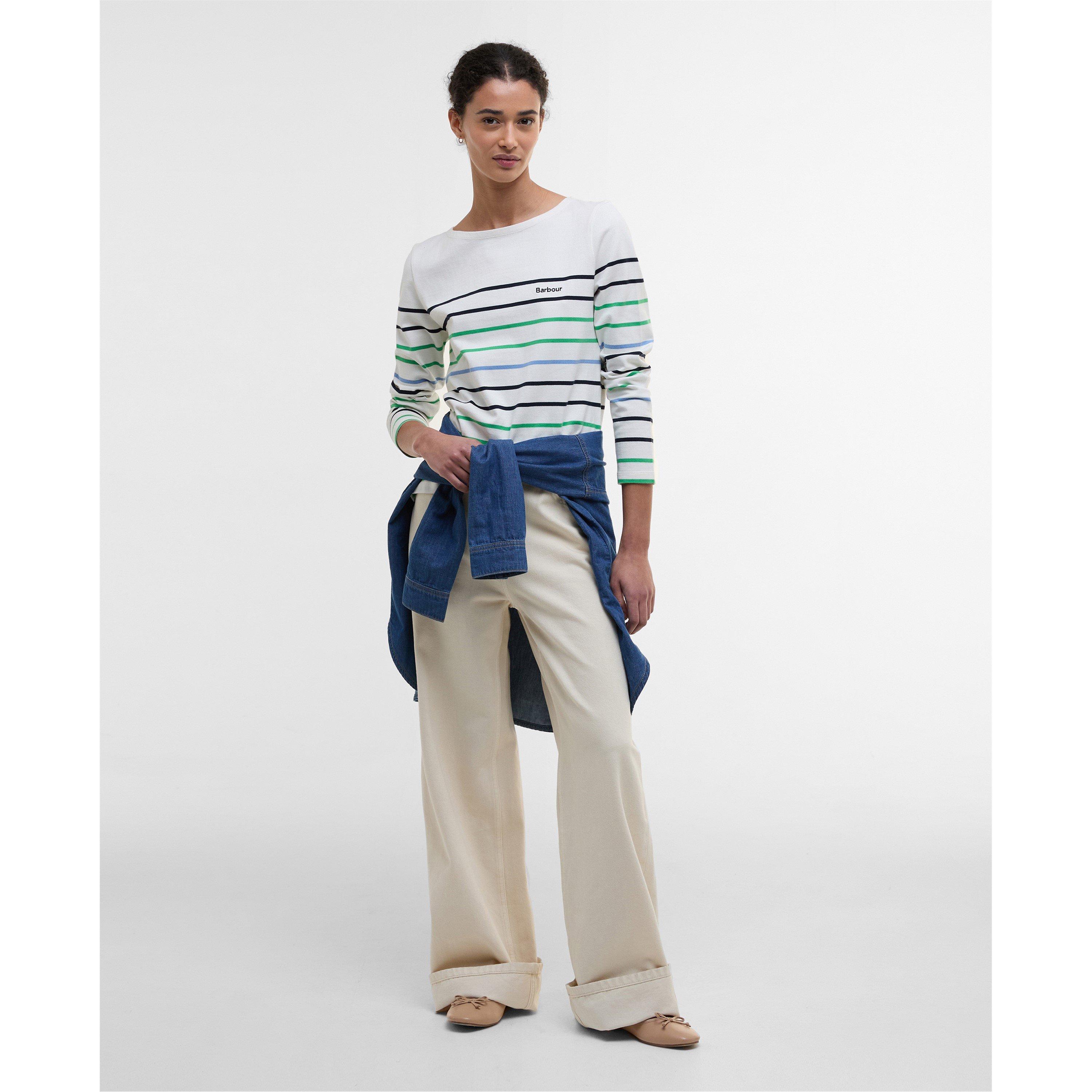 Cloud Stripe - Barbour - Hawkins Striped Long Sleeved Top - 7