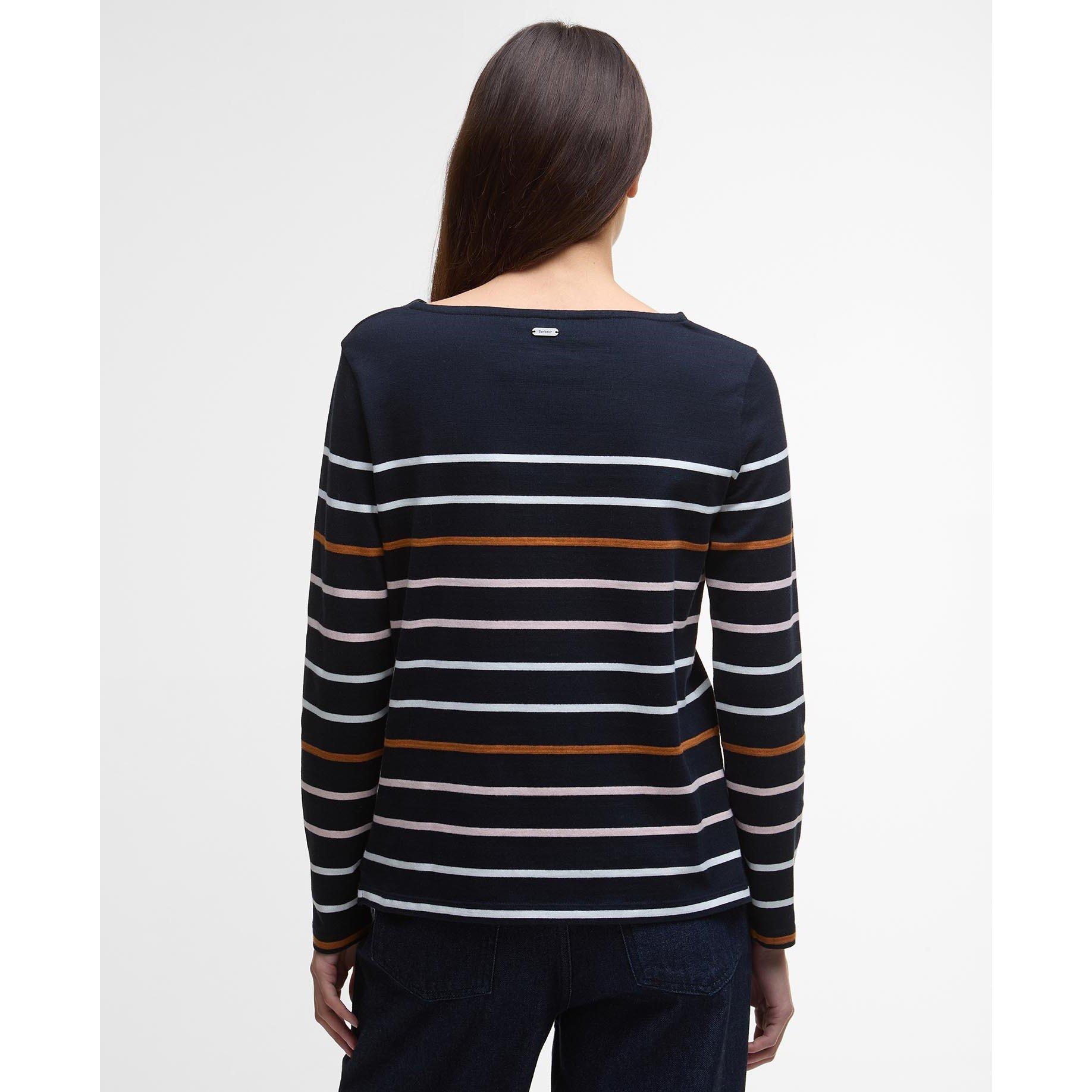 Navy Stripe - Barbour - Hawkins Striped Long Sleeved Top - 3
