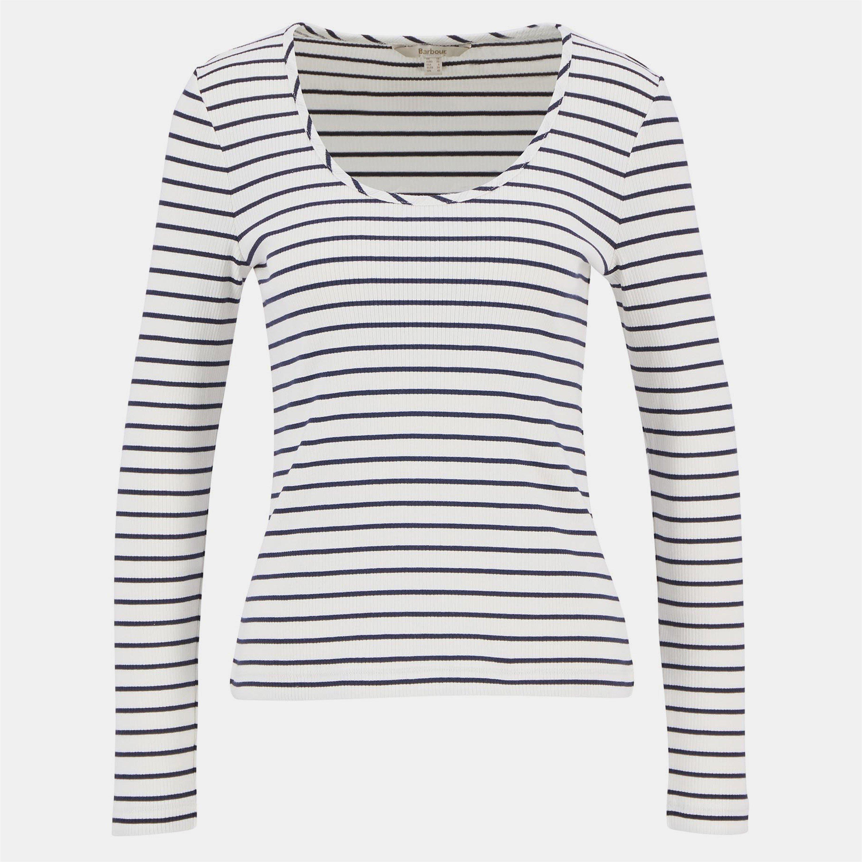 Cloud Stripe - Barbour - Women's Blake Long Sleeve T-Shirt - 1