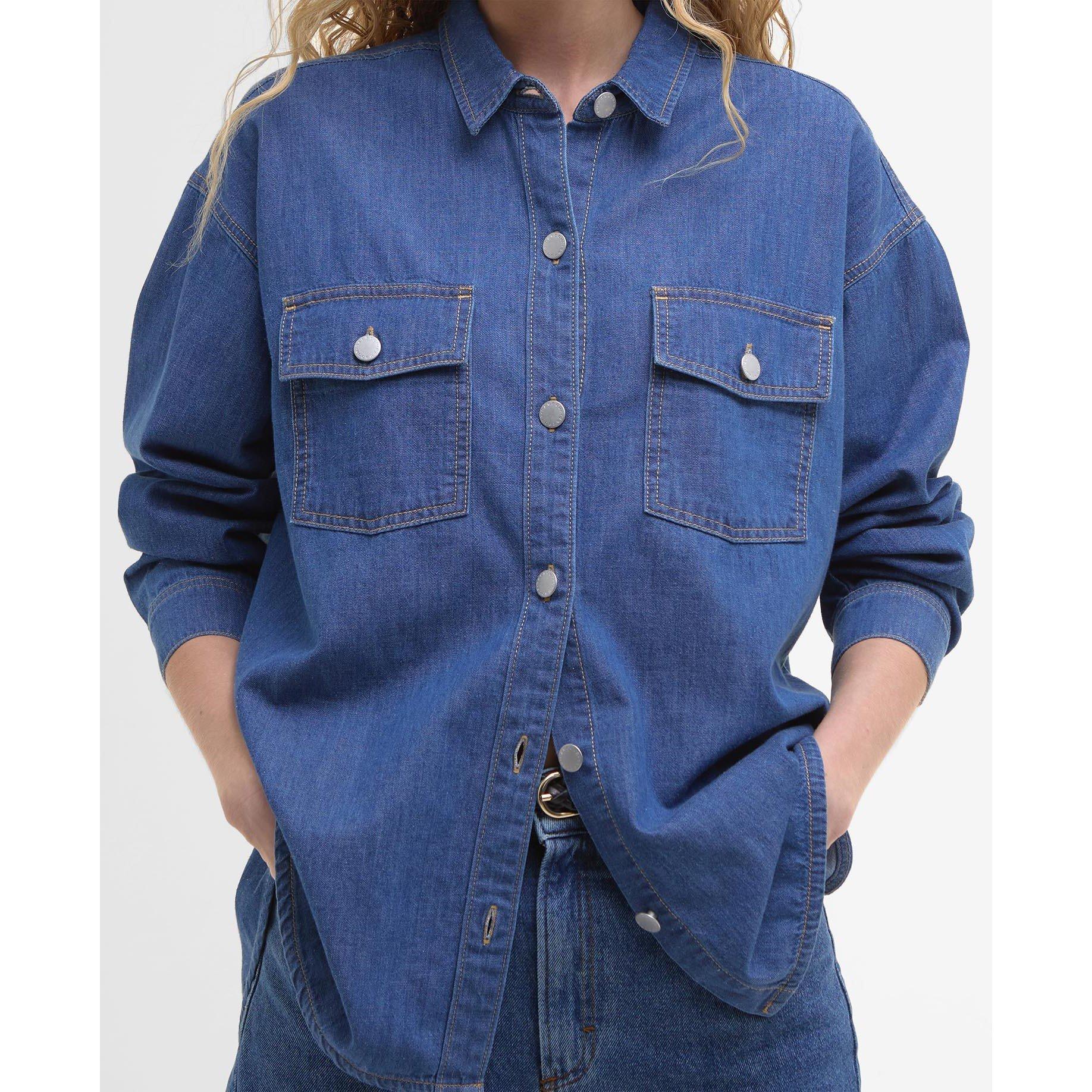 Authentic - Barbour - Women's B.Li Woodrow Long-Sleeve Denim Shirt - 5