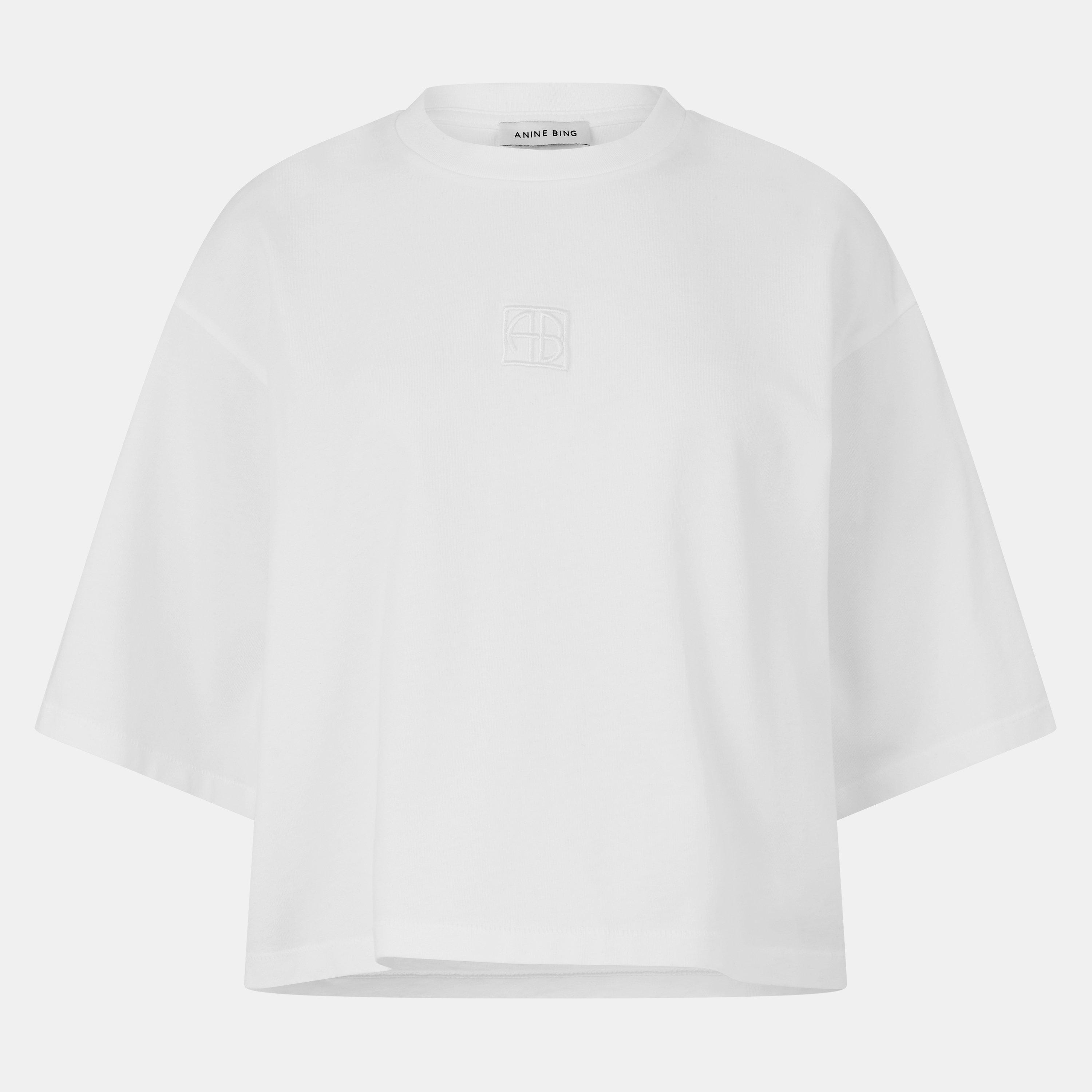 IVORY - Anine Bing - Women's Myers Short-Sleeve Crop Top - 1