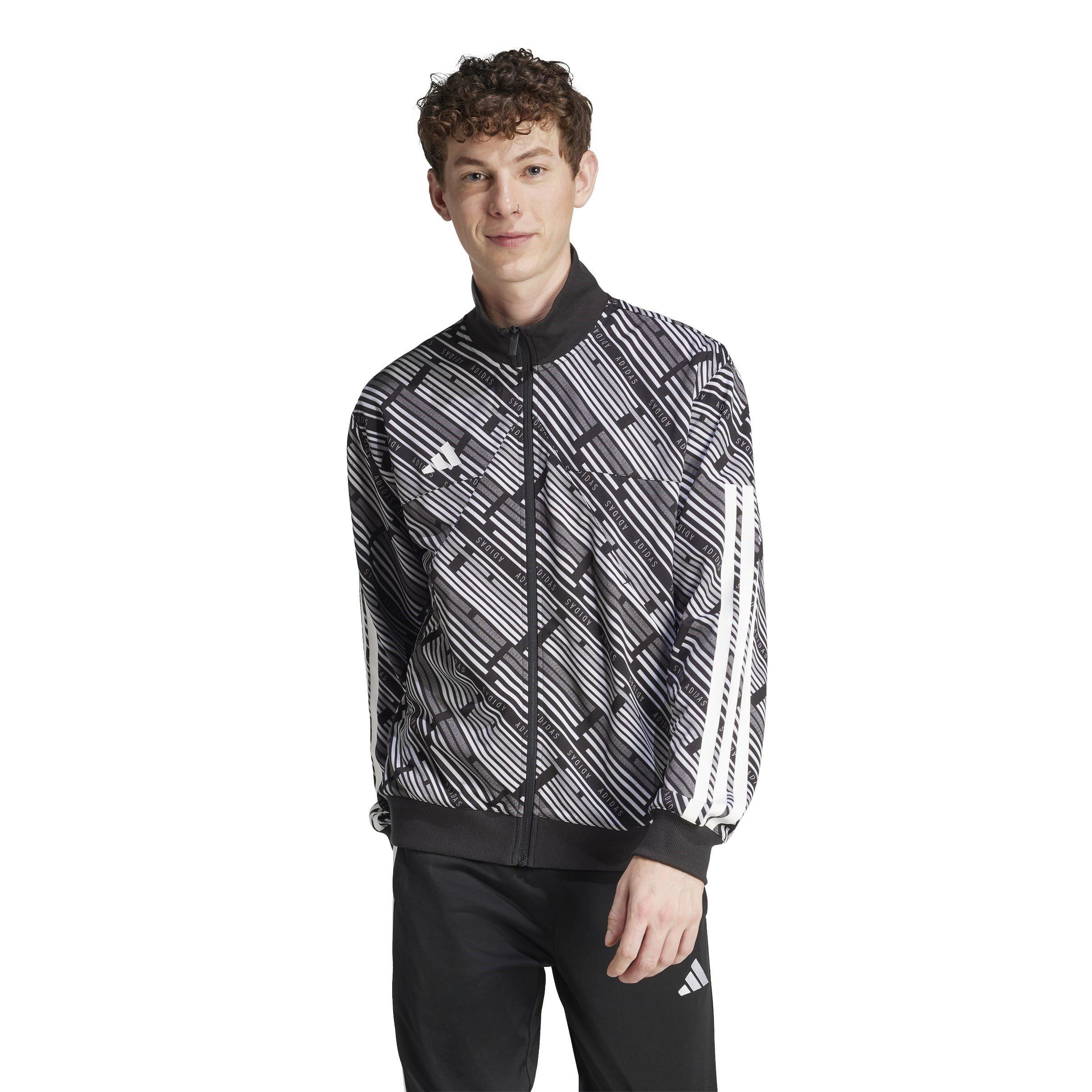 Black/White - adidas - Men's Hot Tracksuit Top - 4