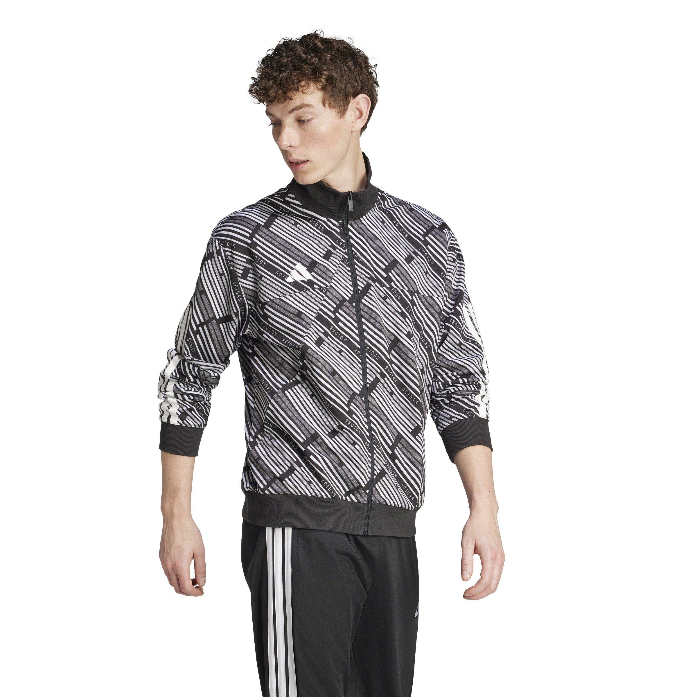 Black/White - adidas - Men's Hot Tracksuit Top - 6