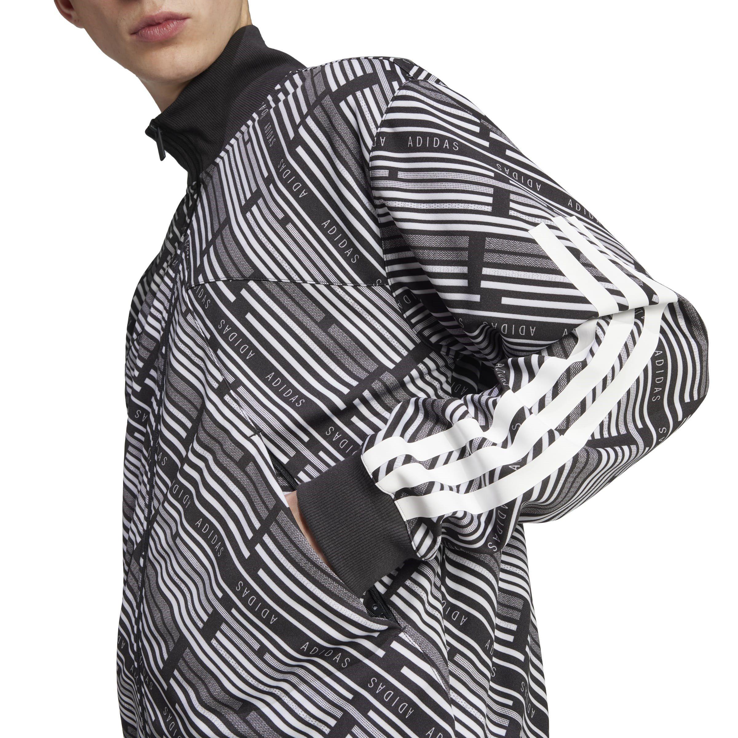 Black/White - adidas - Men's Hot Tracksuit Top - 8