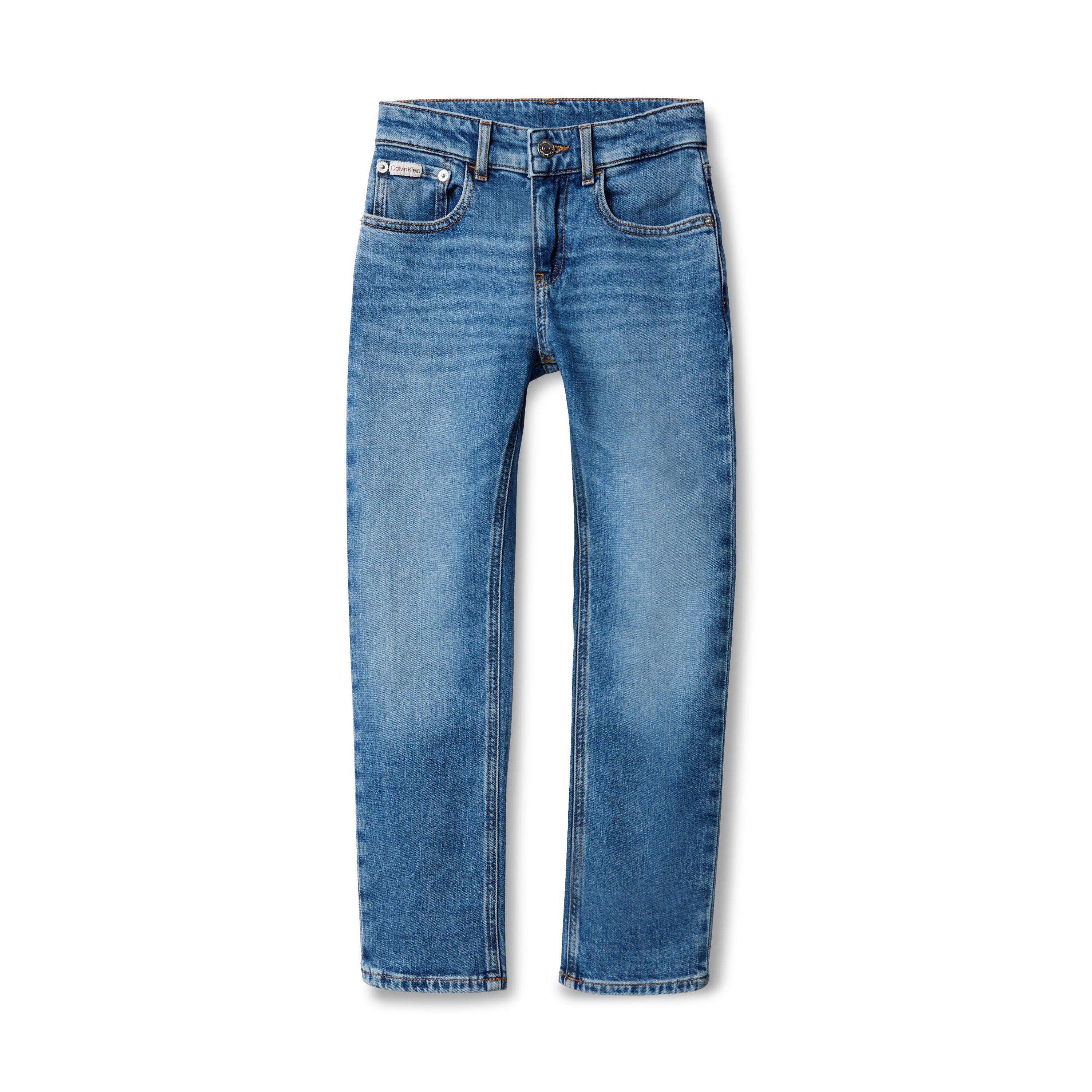 Mid Blue 1A4 - Calvin Klein Jeans - Kids' Straight Leg Jeans - 1