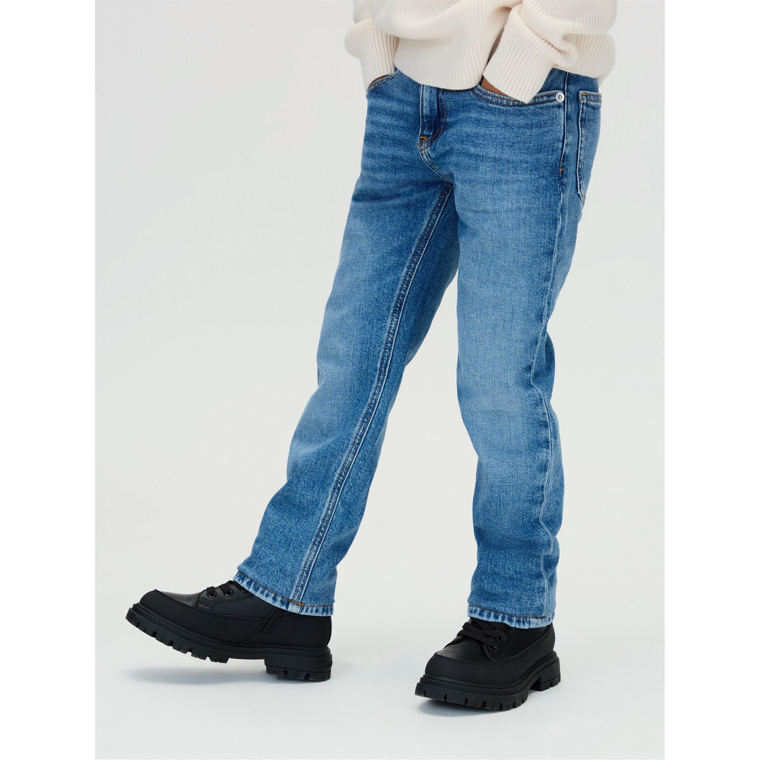 Mid Blue 1A4 - Calvin Klein Jeans - Kids' Straight Leg Jeans - 2