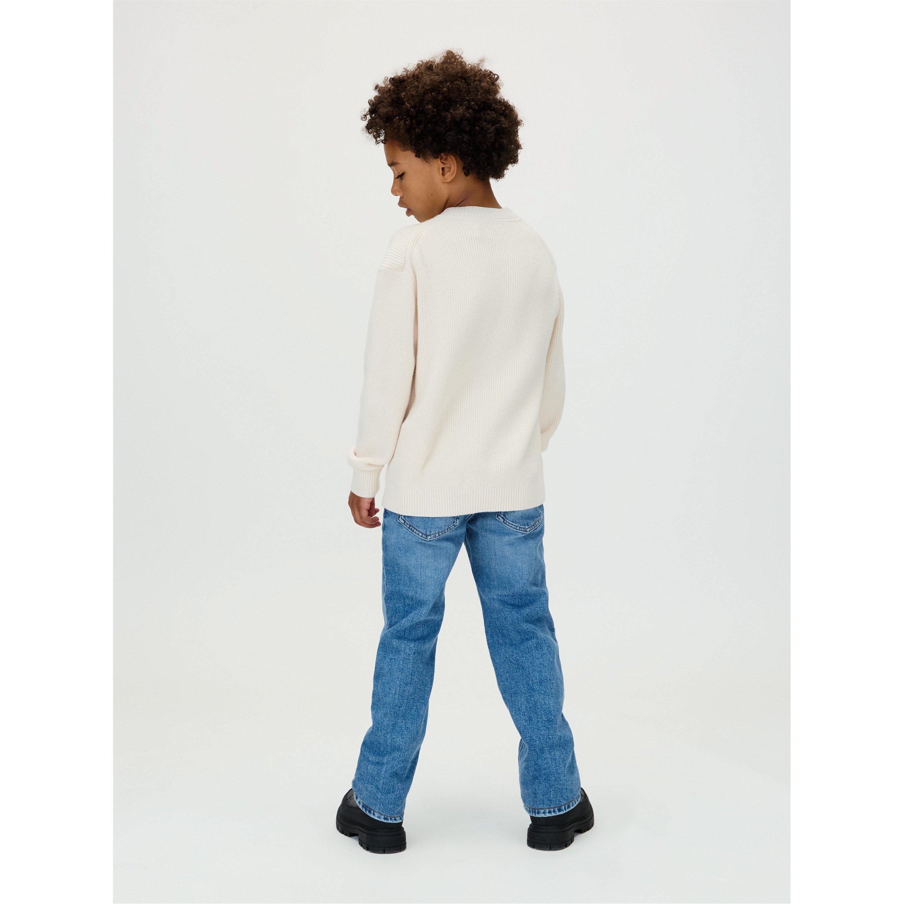 Mid Blue 1A4 - Calvin Klein Jeans - Kids' Straight Leg Jeans - 3