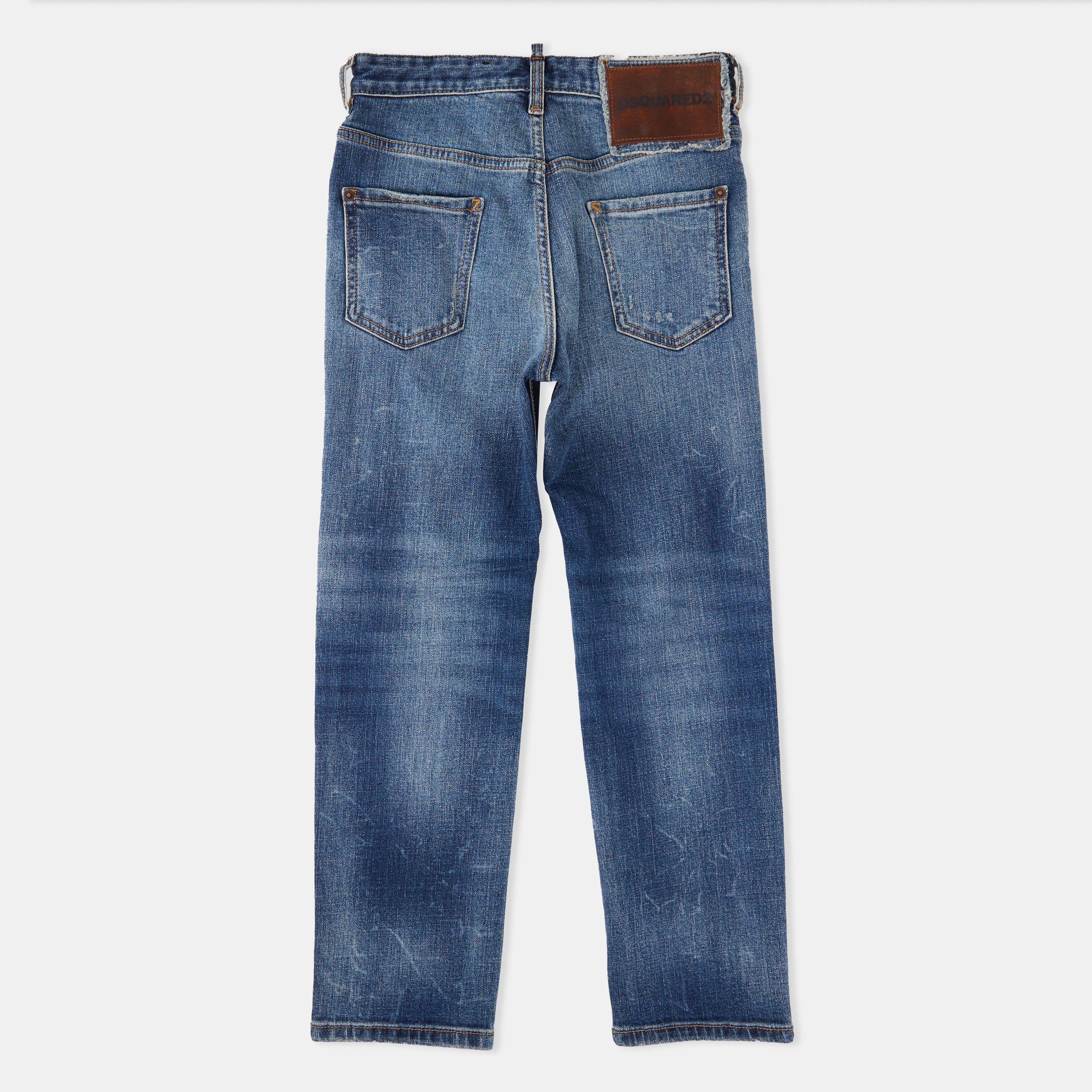 Blue DQ01 - DSquared2 - Kids' DSQ Logo Slim Fit Jeans - 2