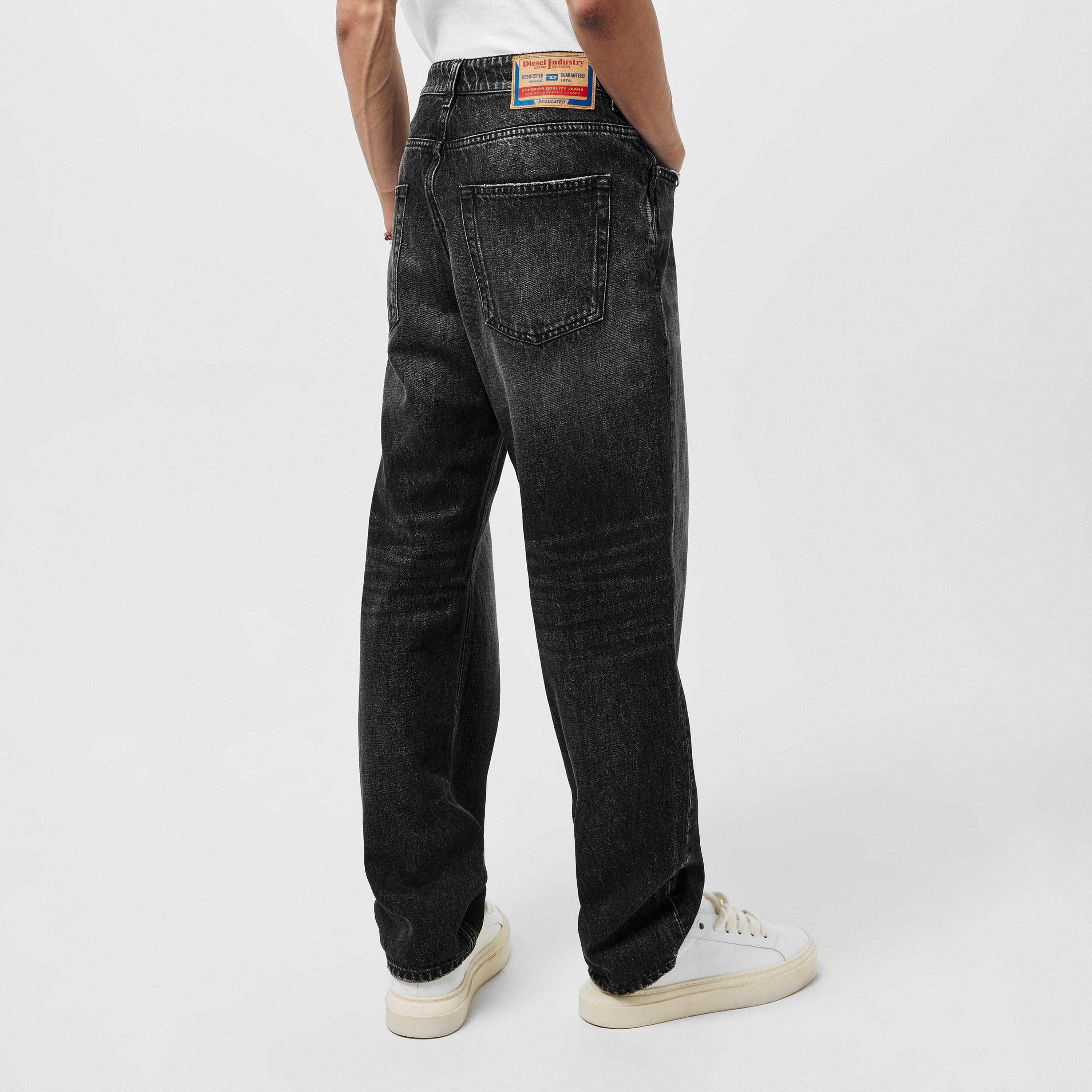 Black/Grey Denm - Diesel - Metal D Straight-Fit Jeans - 4