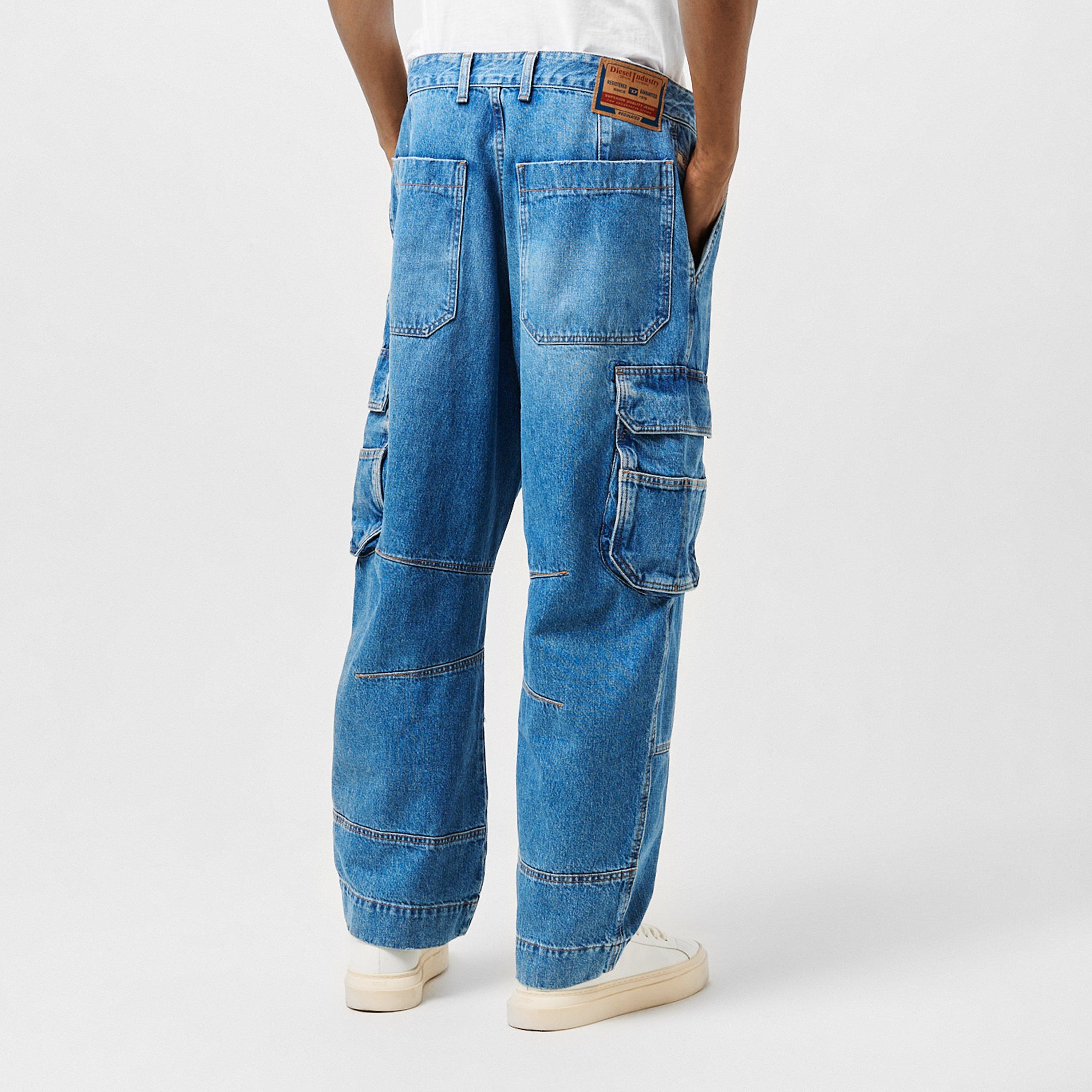 Blue Denim - Diesel - Men's Straight Leg Jeans - 4