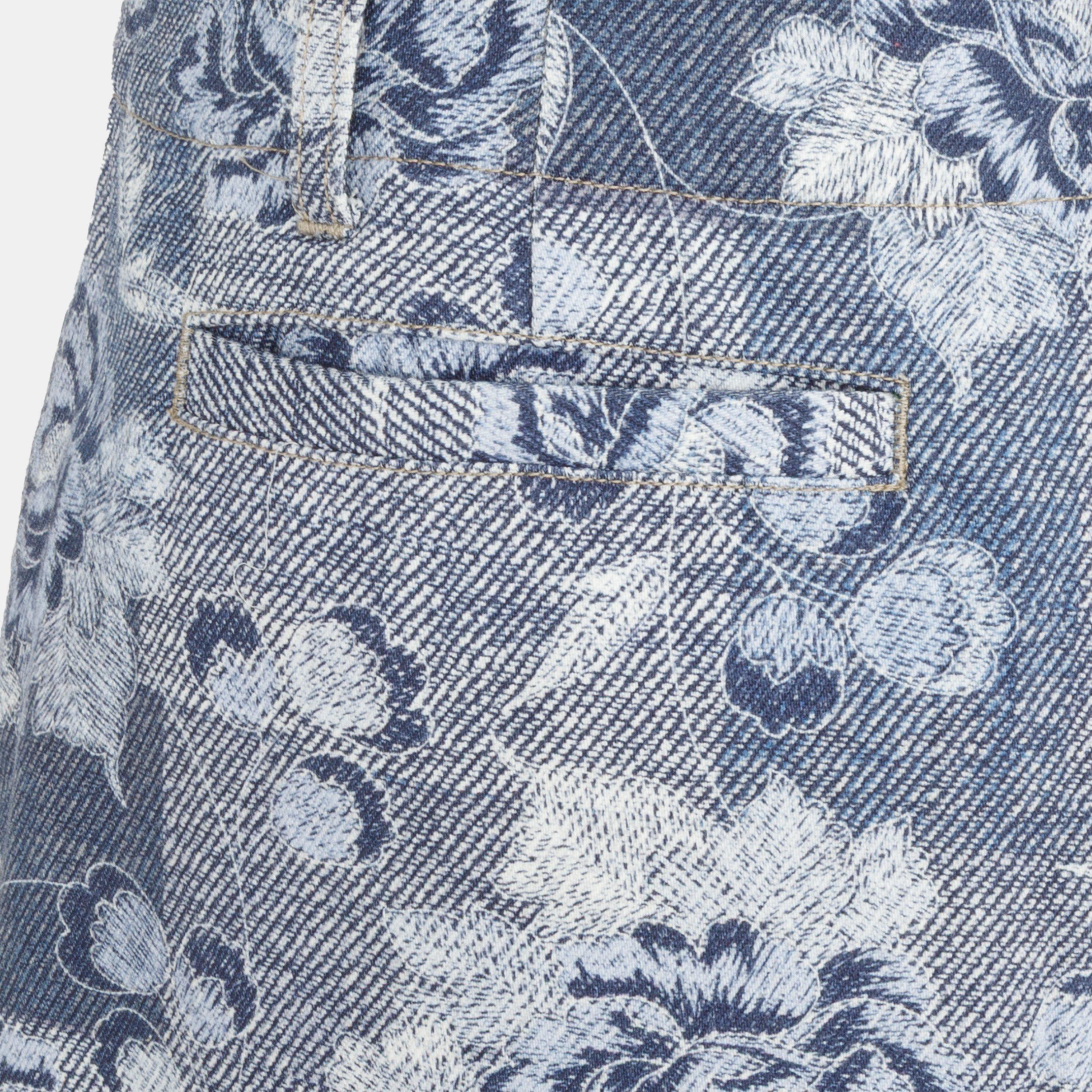 Blå Blomstret - Firetrap - Print Jeans Ladies - 5