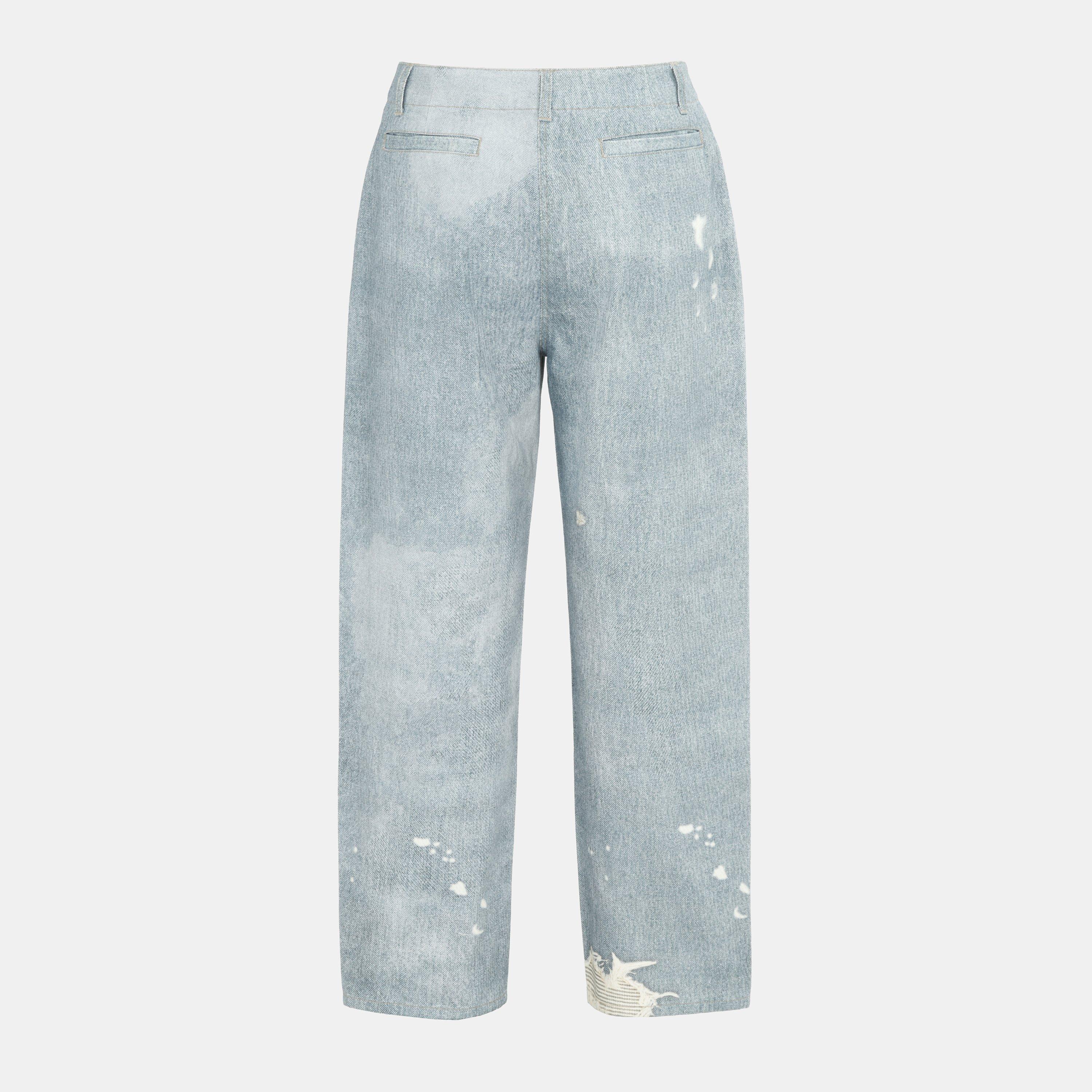 Blue Distress - Firetrap - Print Jeans Ladies - 2
