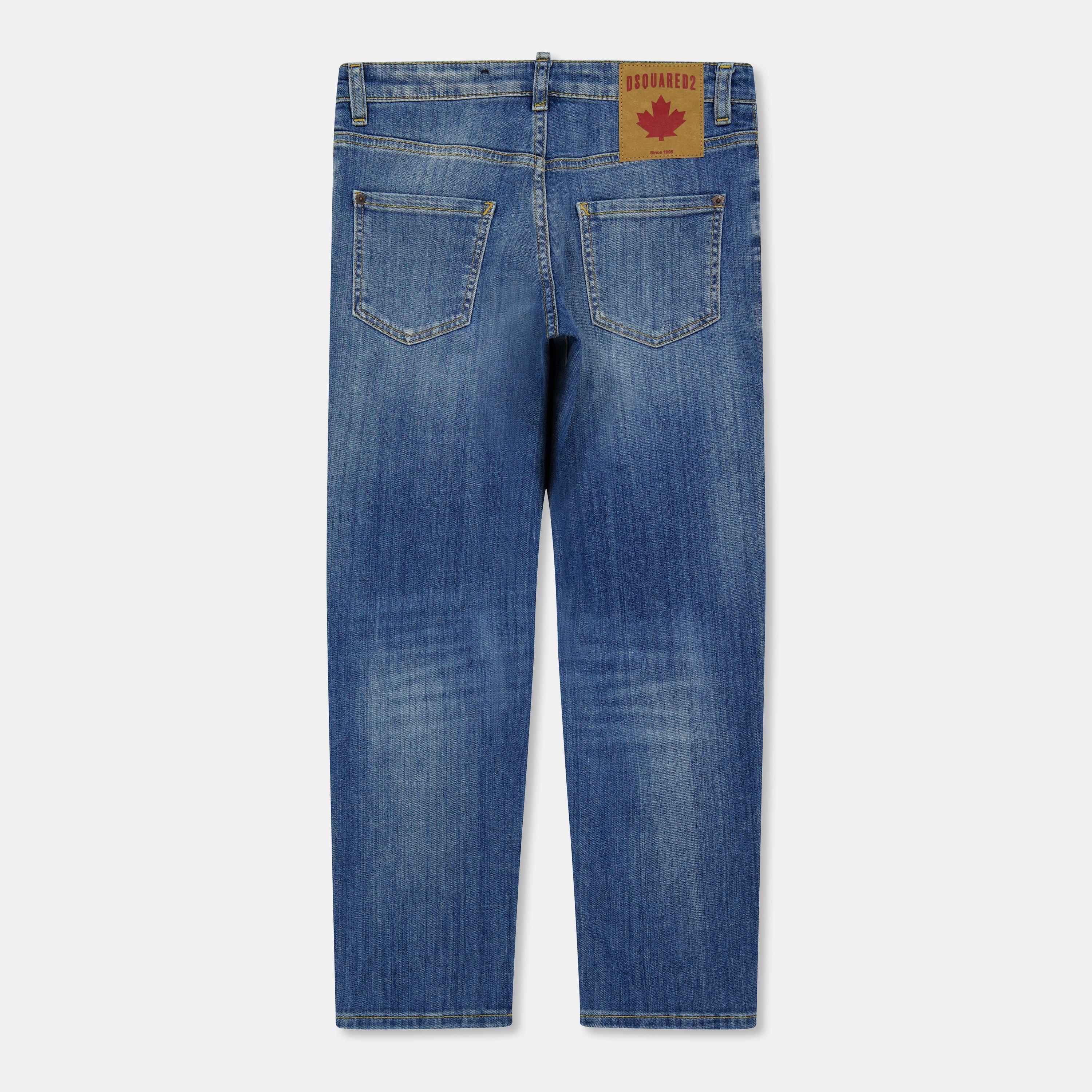 Blue DQ01 - DSquared2 - Kids' DSQ Logo Jeans - 2