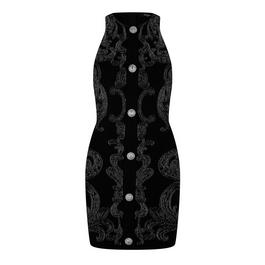 Balmain Paisley Halterneck Dress