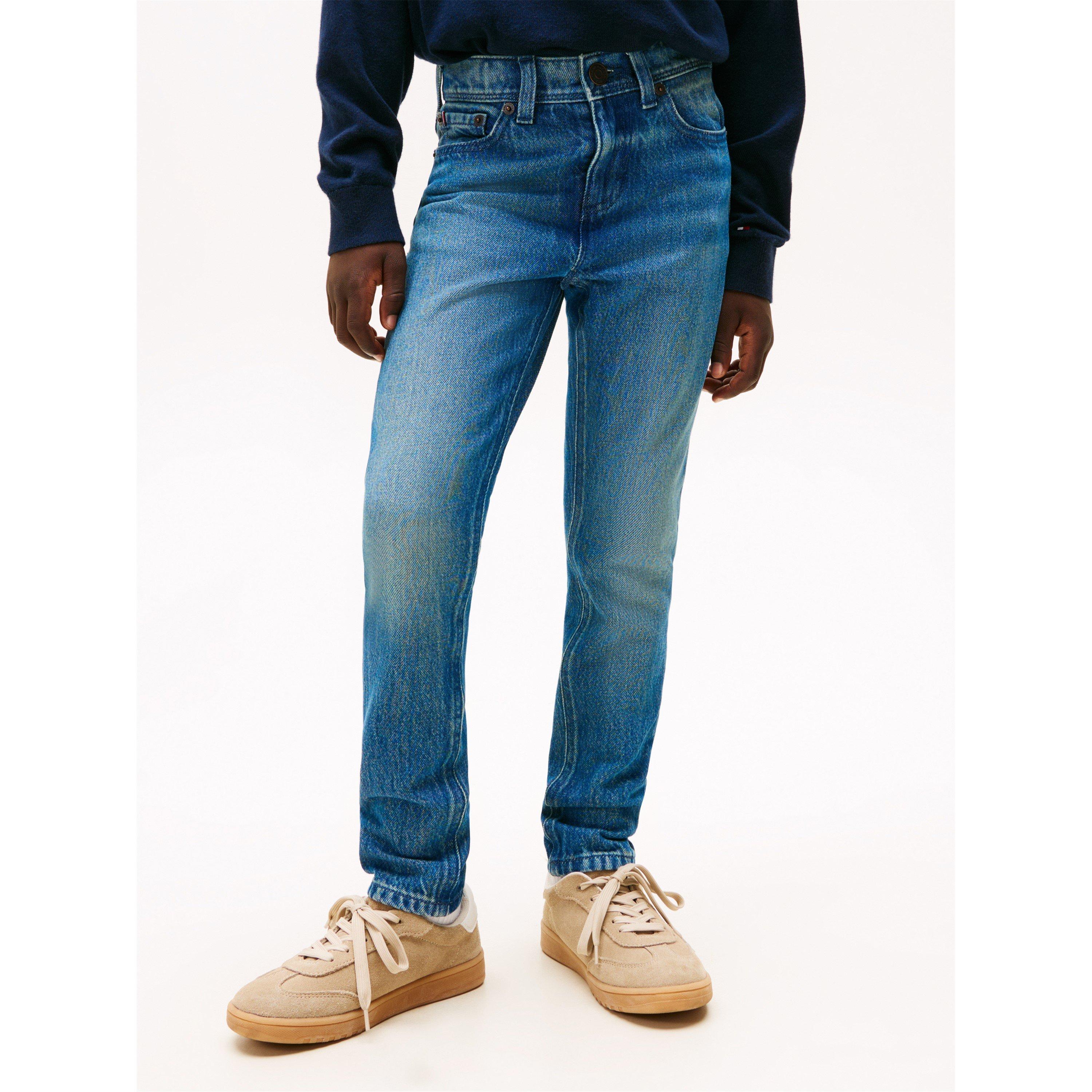 Mid Blue 1CD - Tommy Hilfiger - Kids' Scanton Straight Leg Jeans - 2