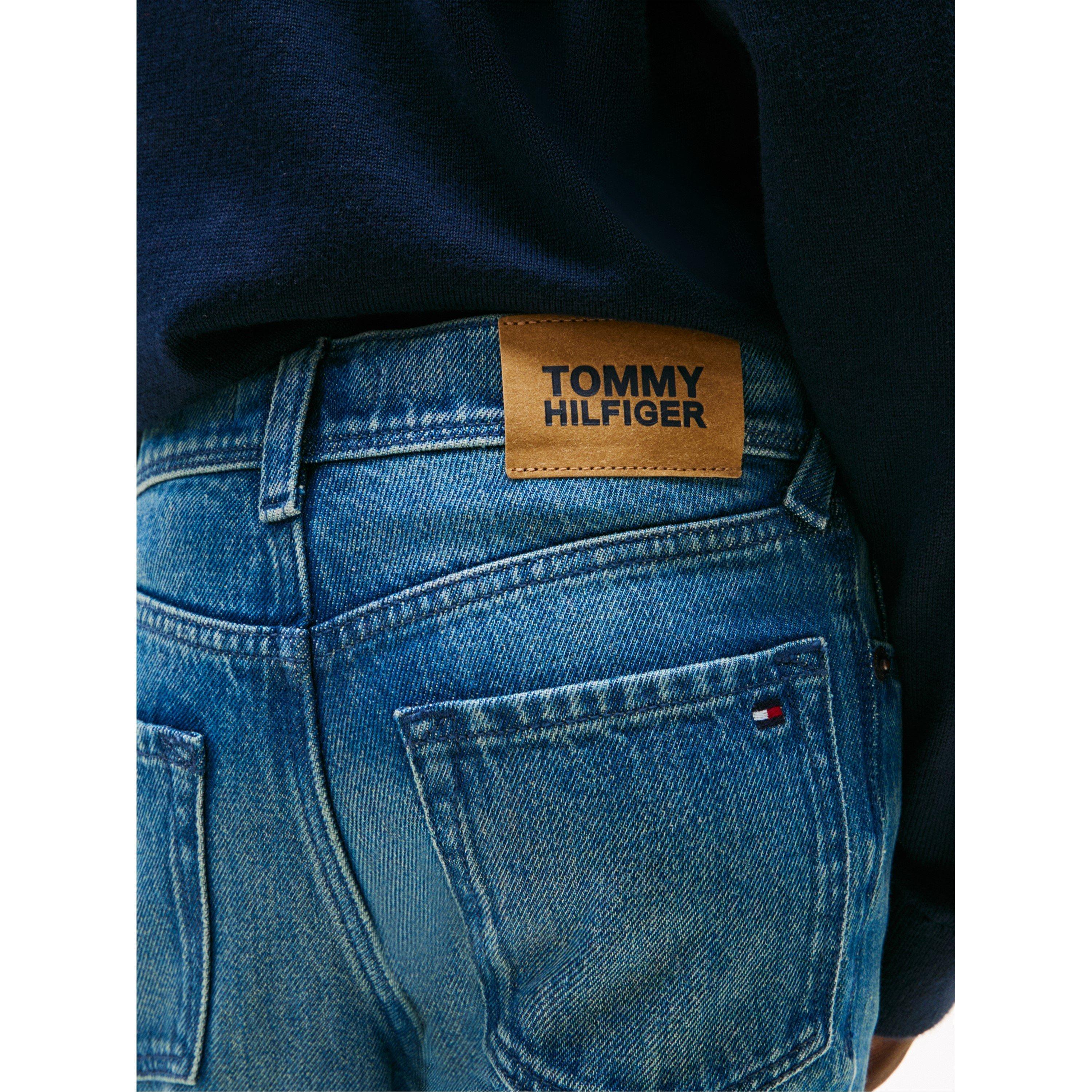 Mid Blue 1CD - Tommy Hilfiger - Kids' Scanton Straight Leg Jeans - 5