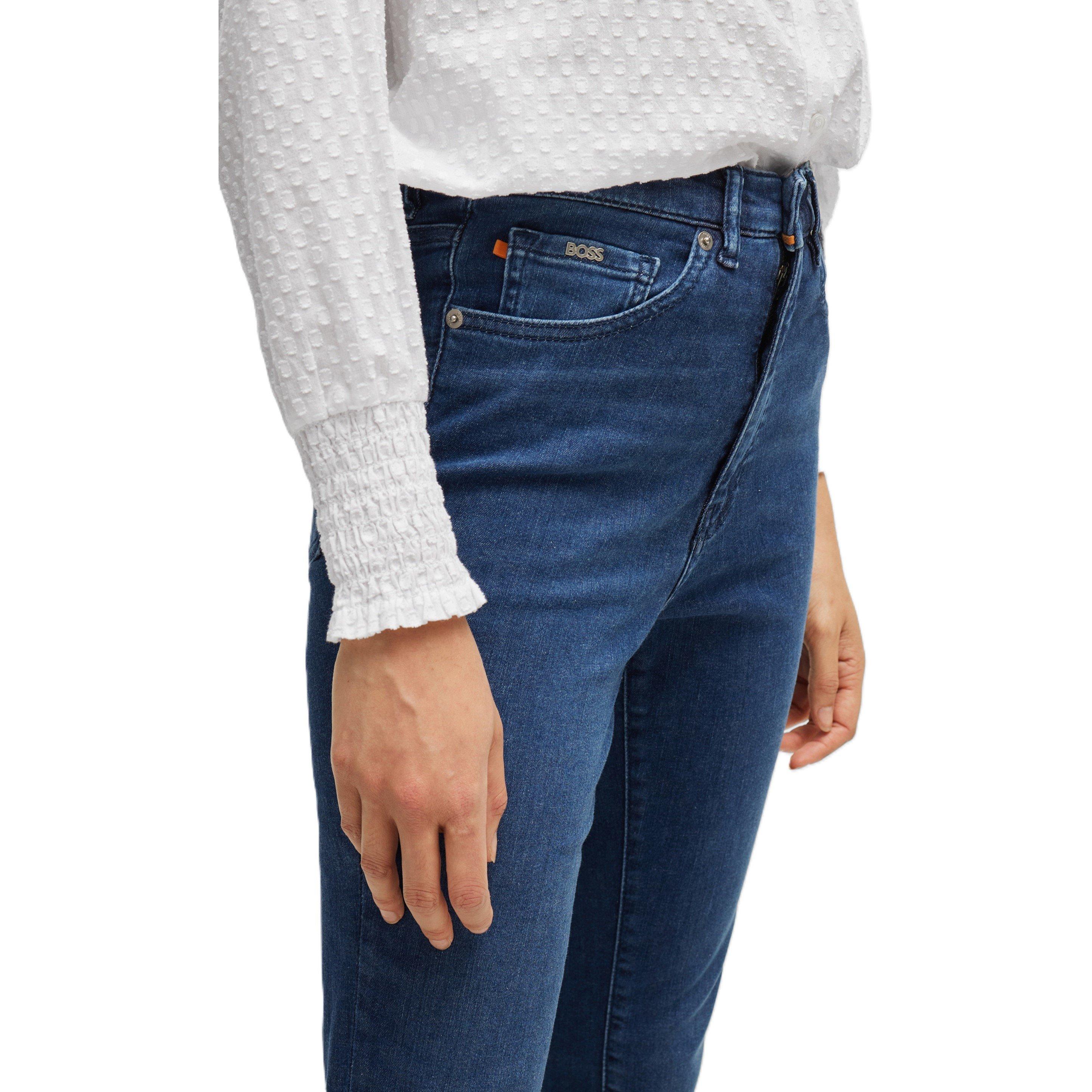 Medium Blue - Boss - Women's Maye Sup S Hr Bc Os Straight Jeans - 3