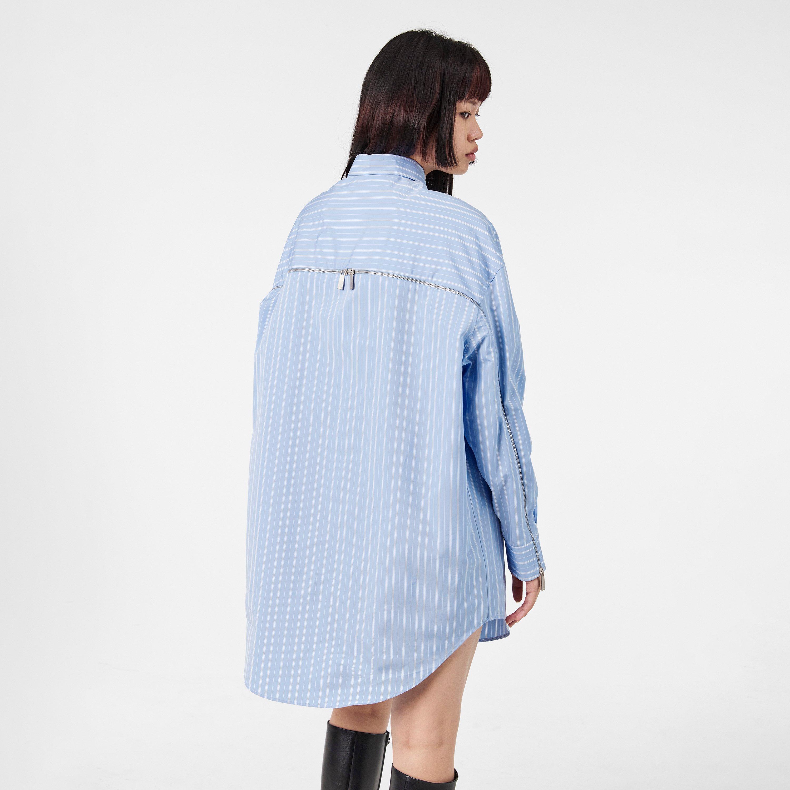 Blue/White - Off White - Women's Long-Sleeve T-Shirt - 4