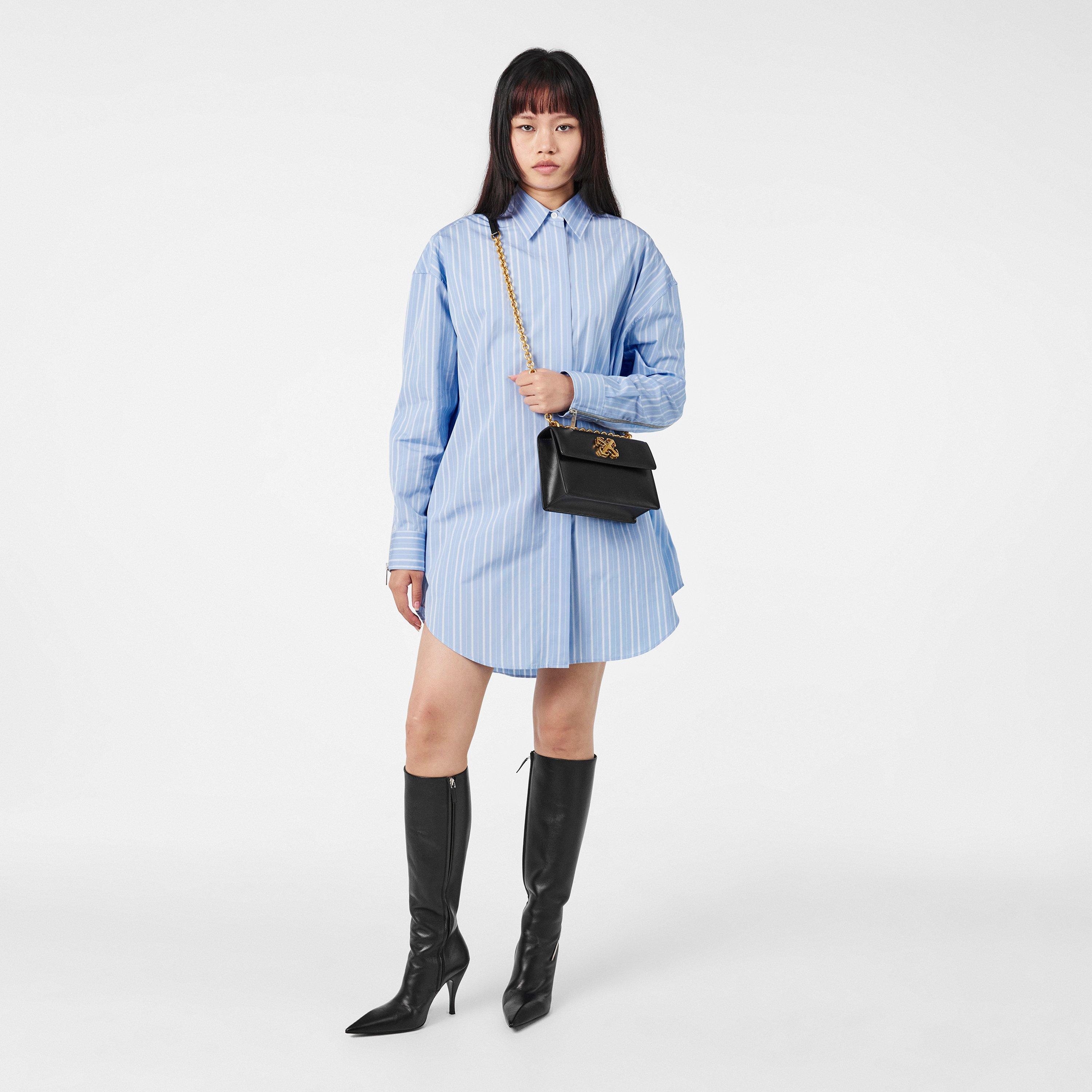 Blue/White - Off White - Women's Long-Sleeve T-Shirt - 6