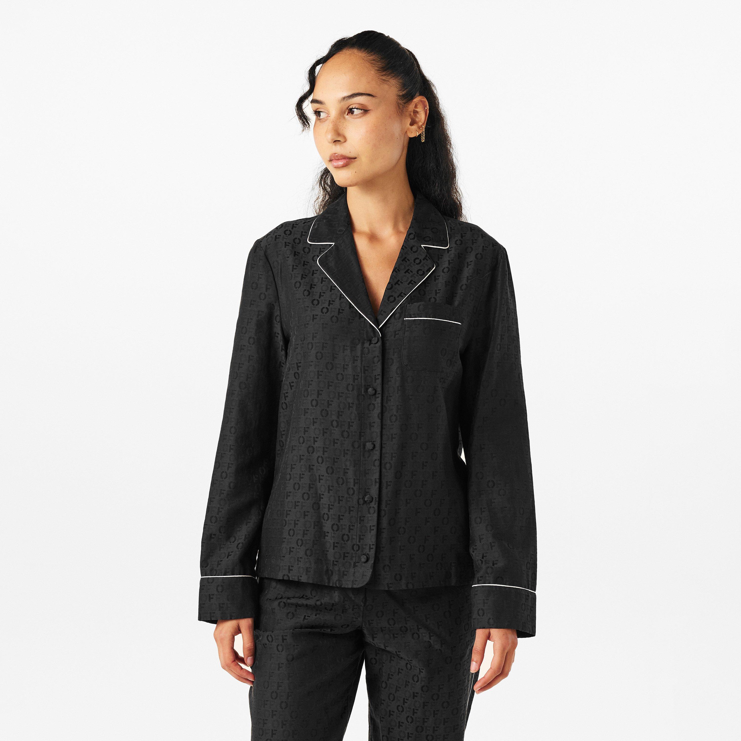 Black - Off White - Women's Long-Sleeve T-Shirt - 3