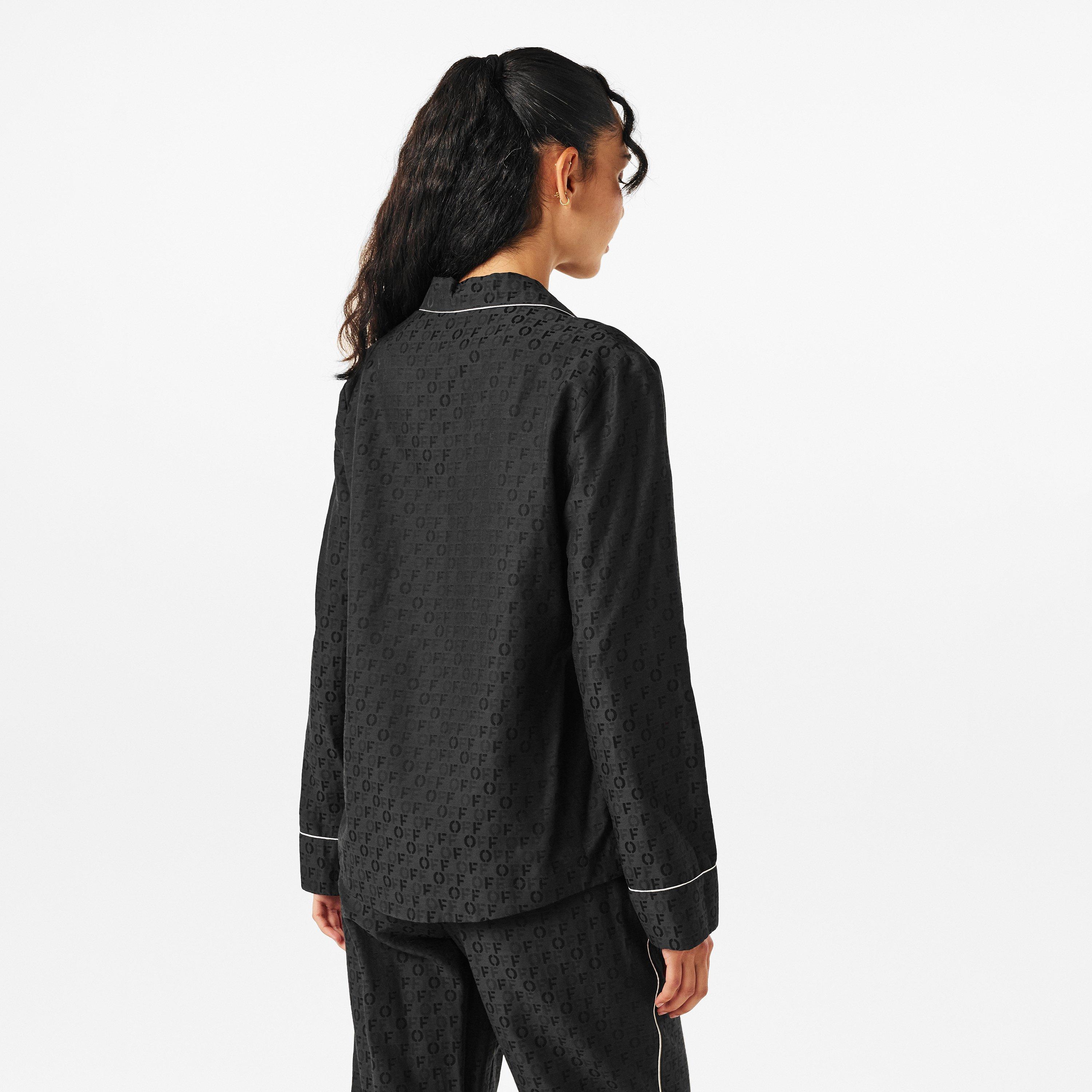 Black - Off White - Women's Long-Sleeve T-Shirt - 4