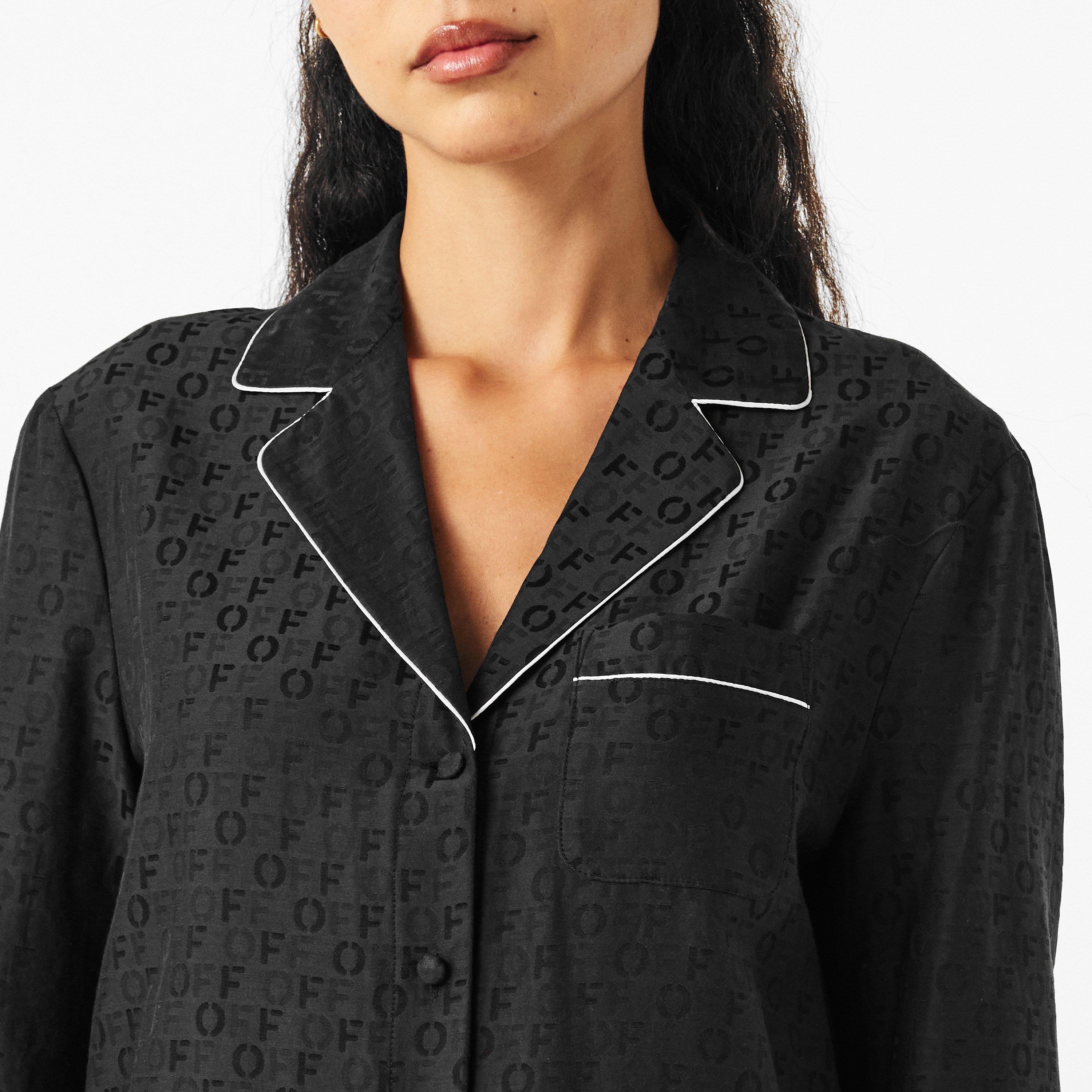 Black - Off White - Women's Long-Sleeve T-Shirt - 5