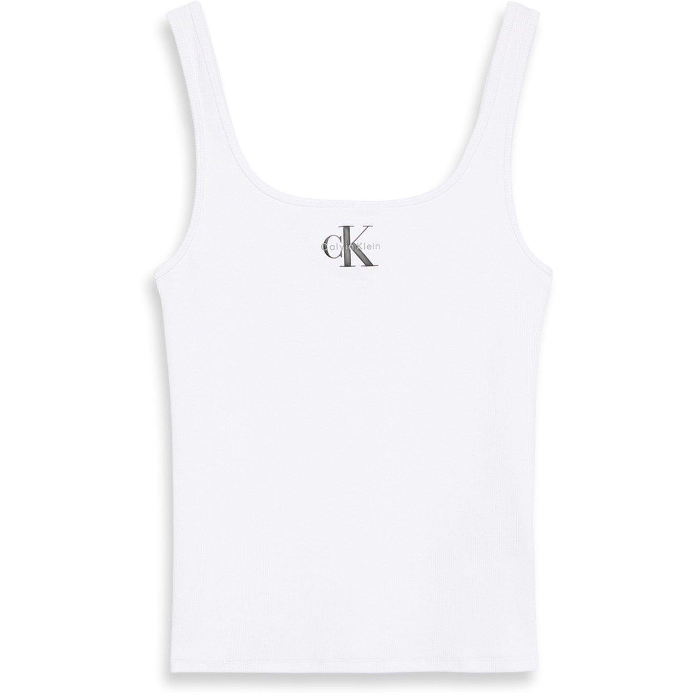 White - Calvin Klein Jeans - Womens CKJ Mono Scoop Vest - 6