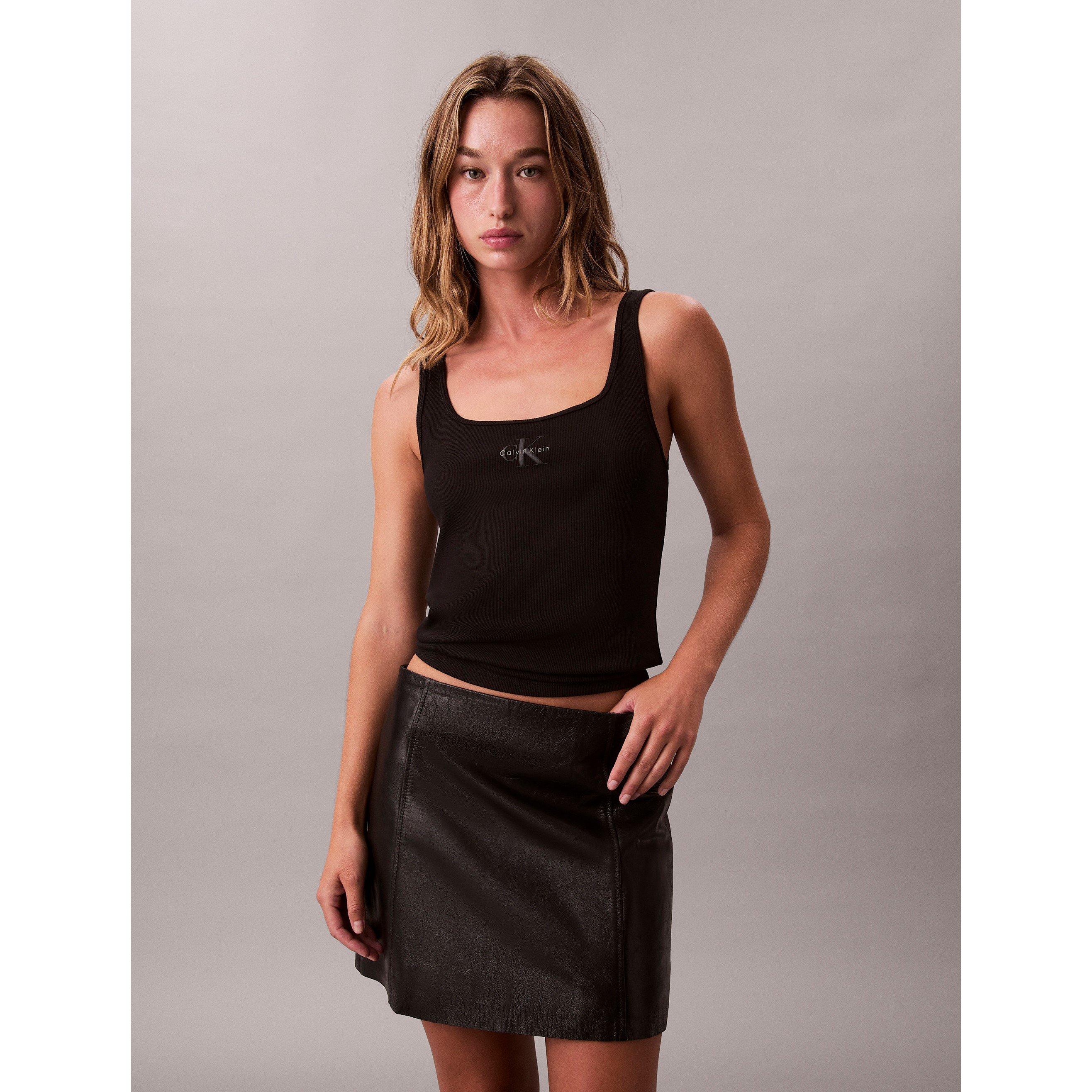 Preto - Calvin Klein Jeans - Women's CKJ Mono Scoop Vest - 2