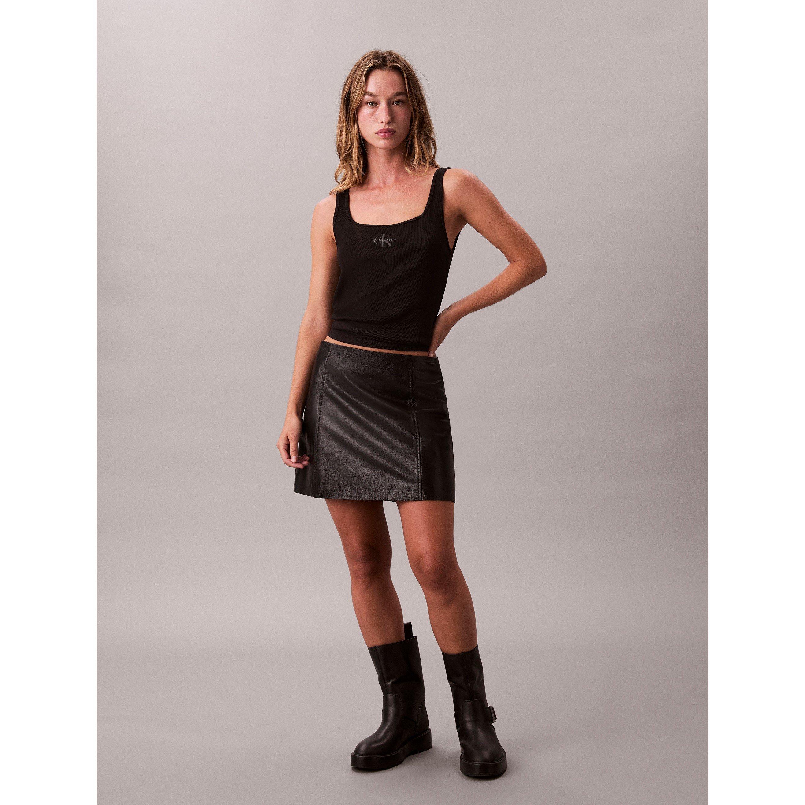 Preto - Calvin Klein Jeans - Women's CKJ Mono Scoop Vest - 4