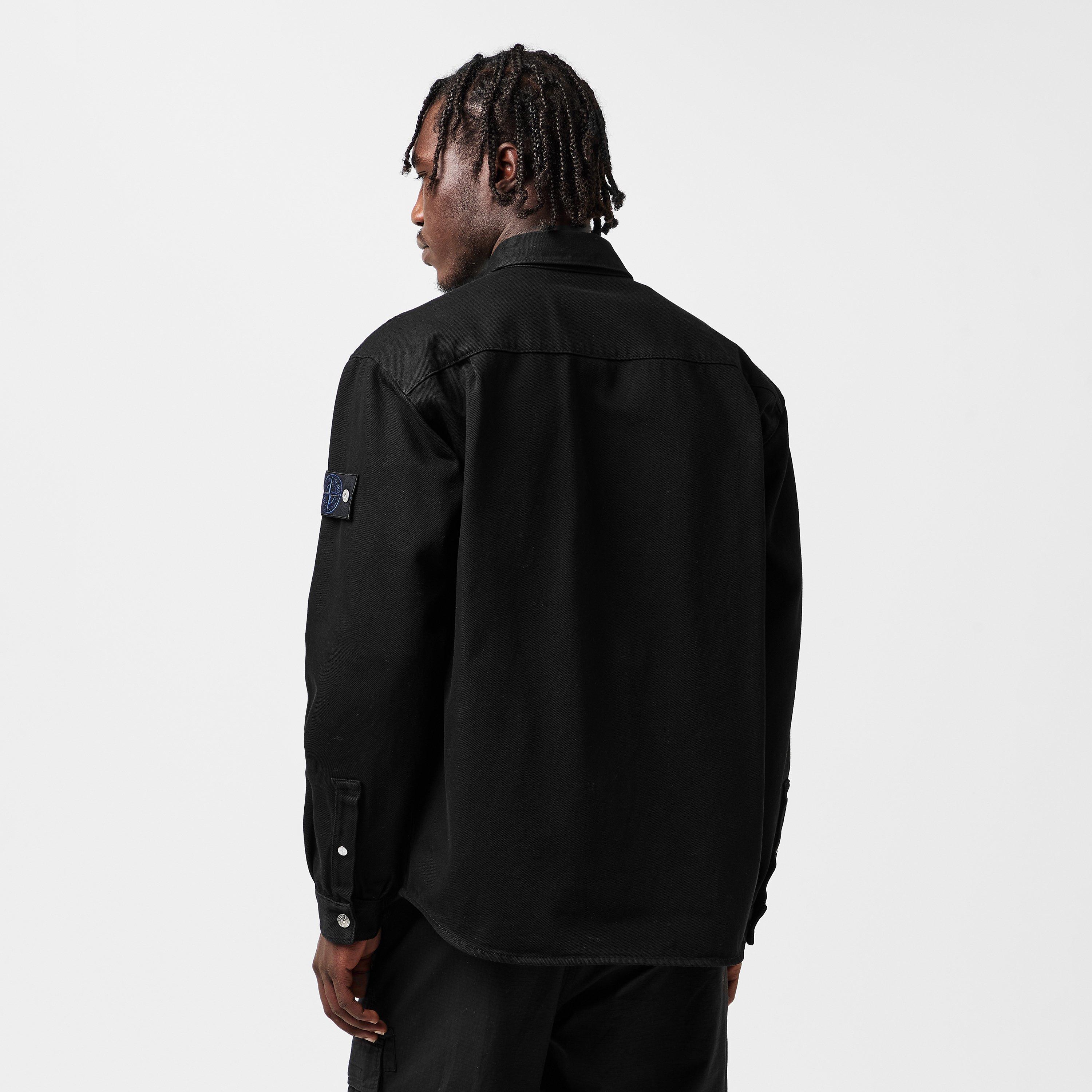 Black V0029 - Stone Island - Mens Denim Research Shirt - 4