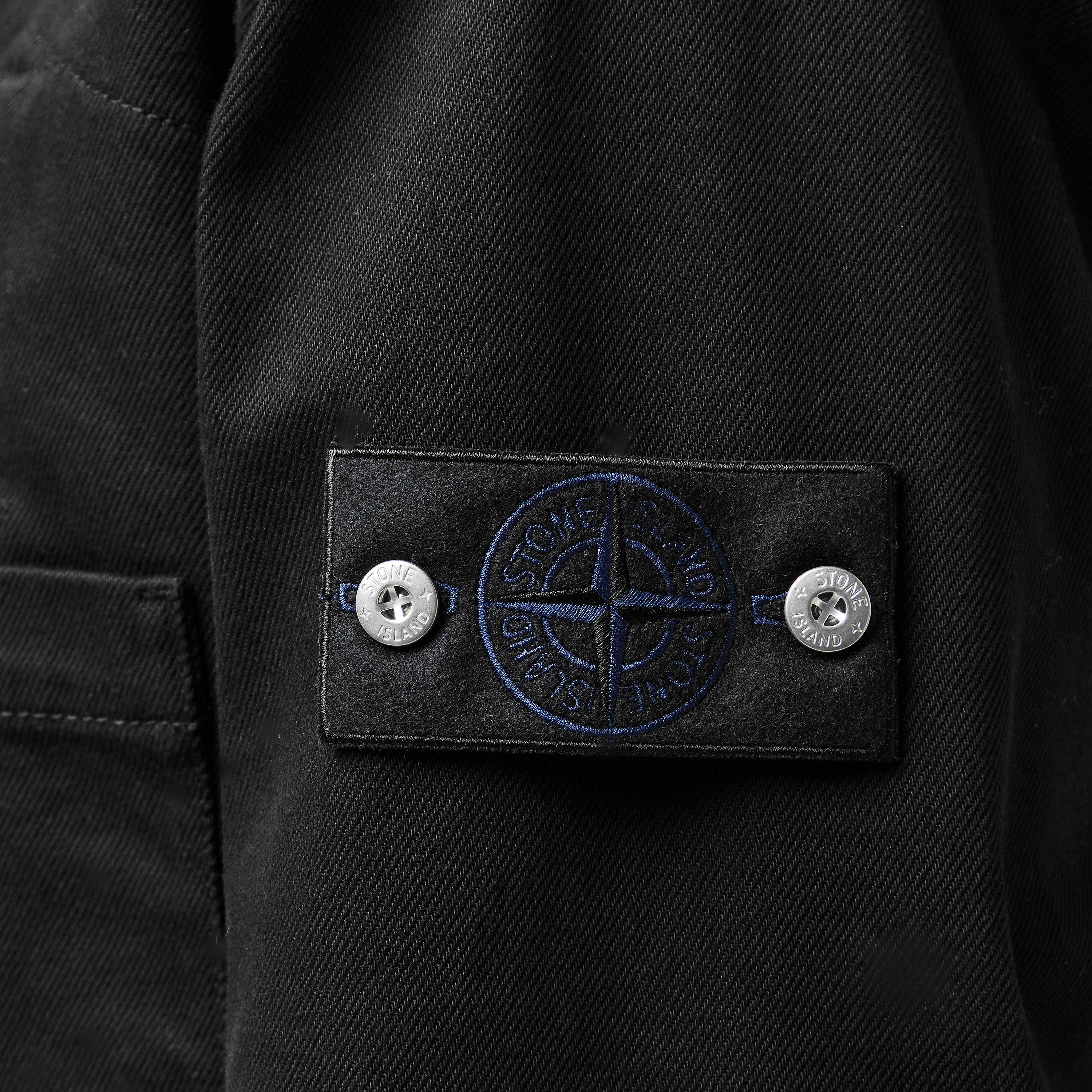 Black V0029 - Stone Island - Mens Denim Research Shirt - 5