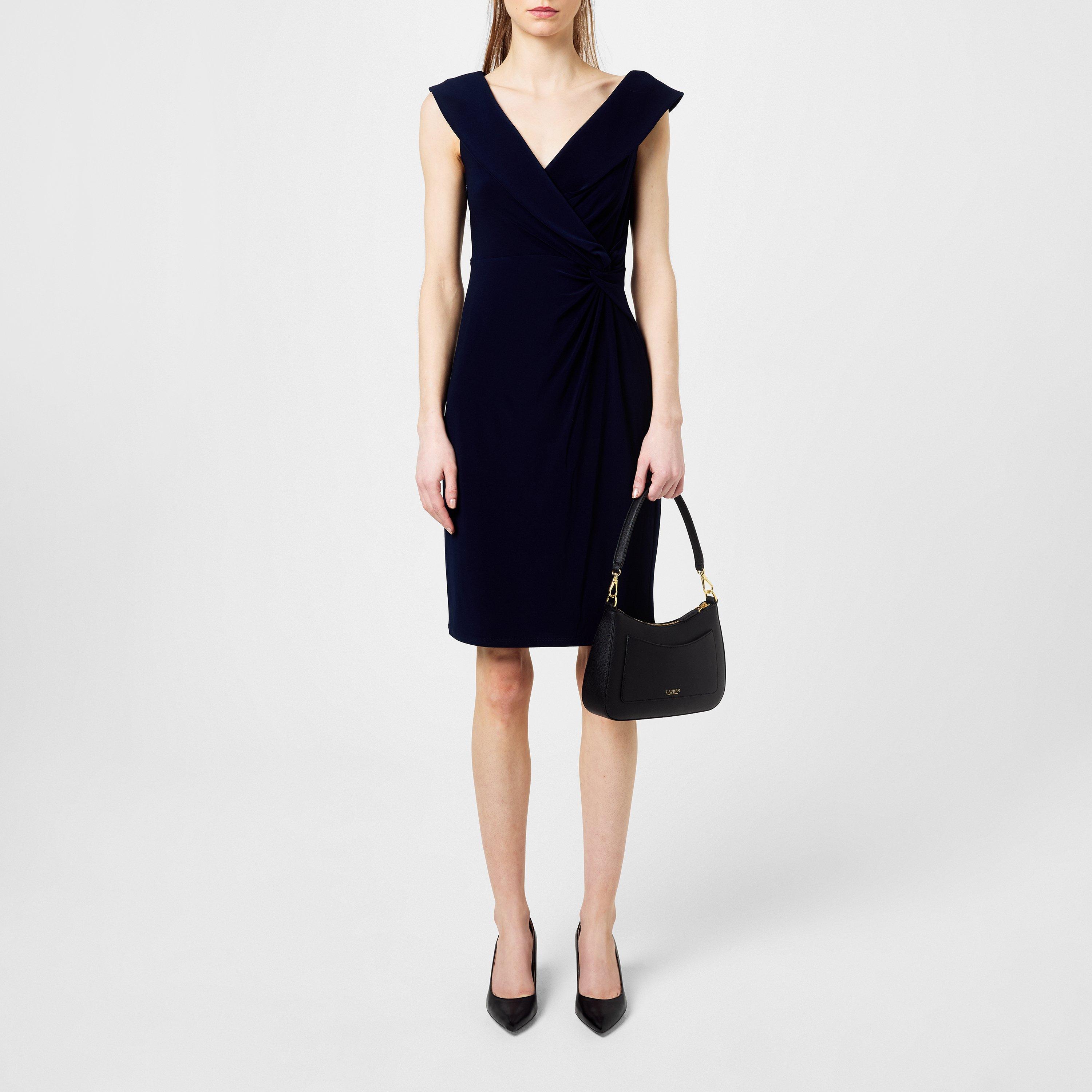 Lighthouse Navy - Lauren by Ralph Lauren - Jersey Off-the-Shoulder Cocktail Dress - 2