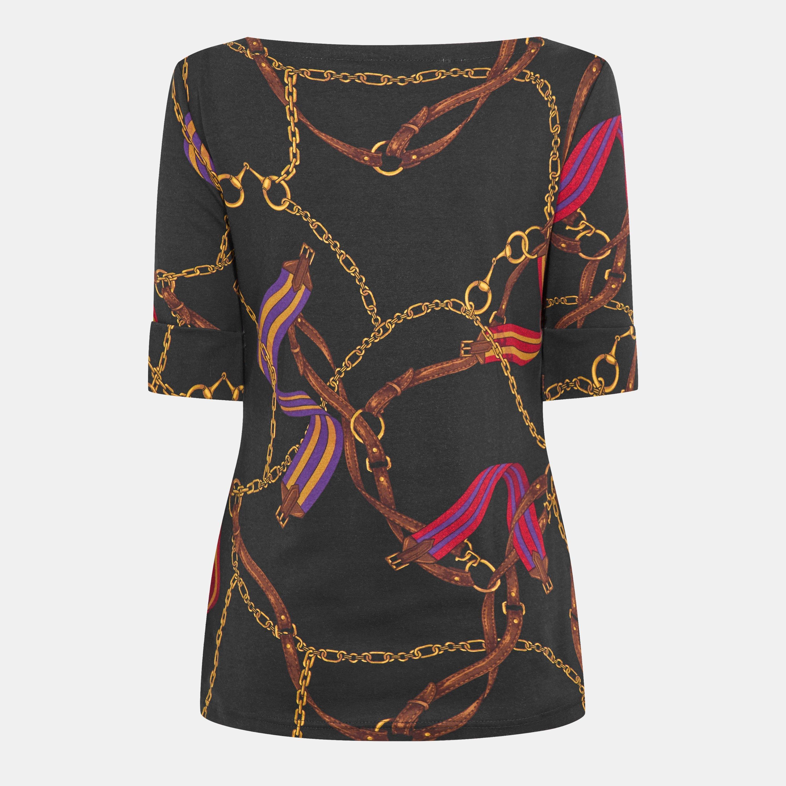 Black Multi - Lauren by Ralph Lauren - Women's Judy Long-Sleeve T-Shirt - 2