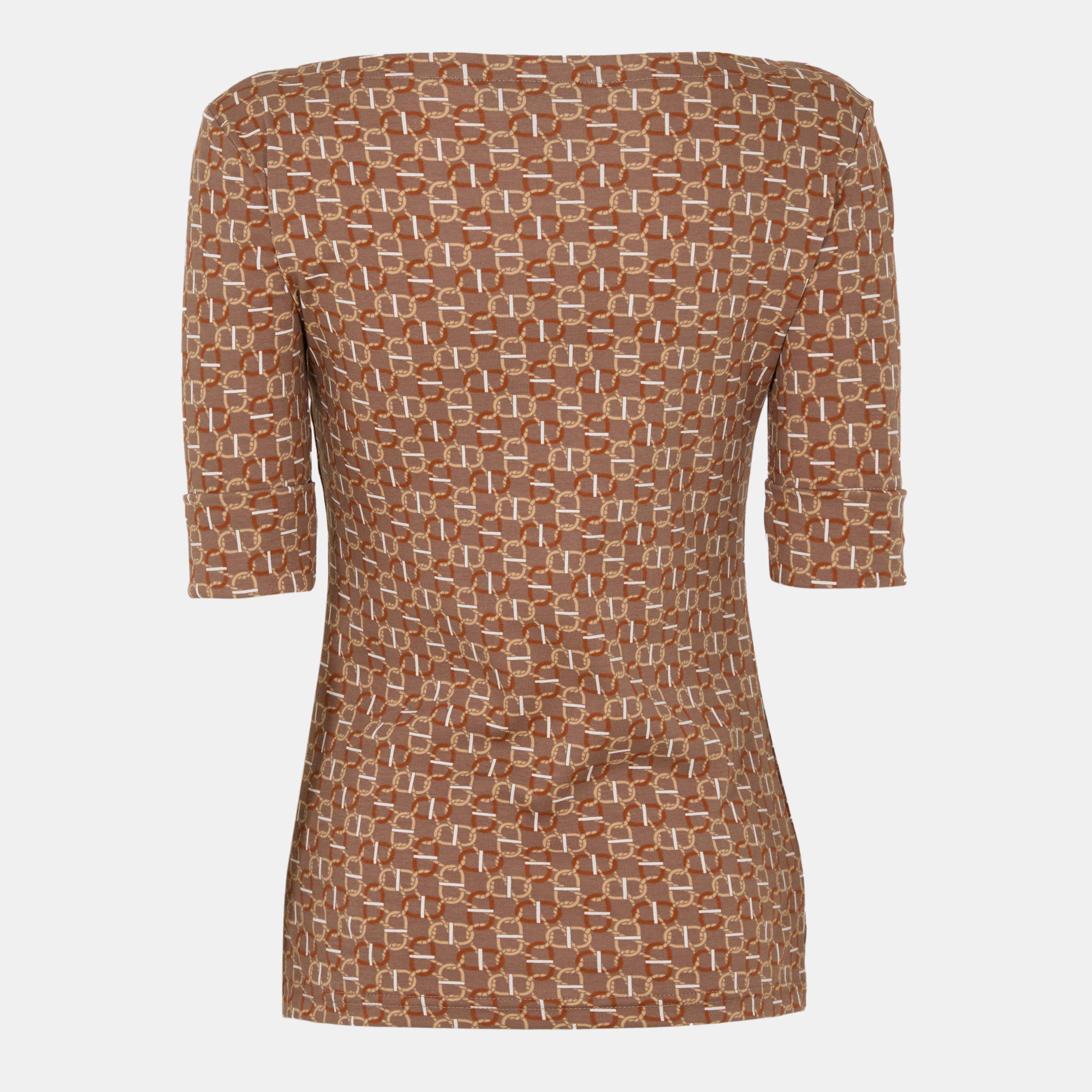 Taupe Multi - Lauren by Ralph Lauren - Women's Long-Sleeve T-Shirt - 2