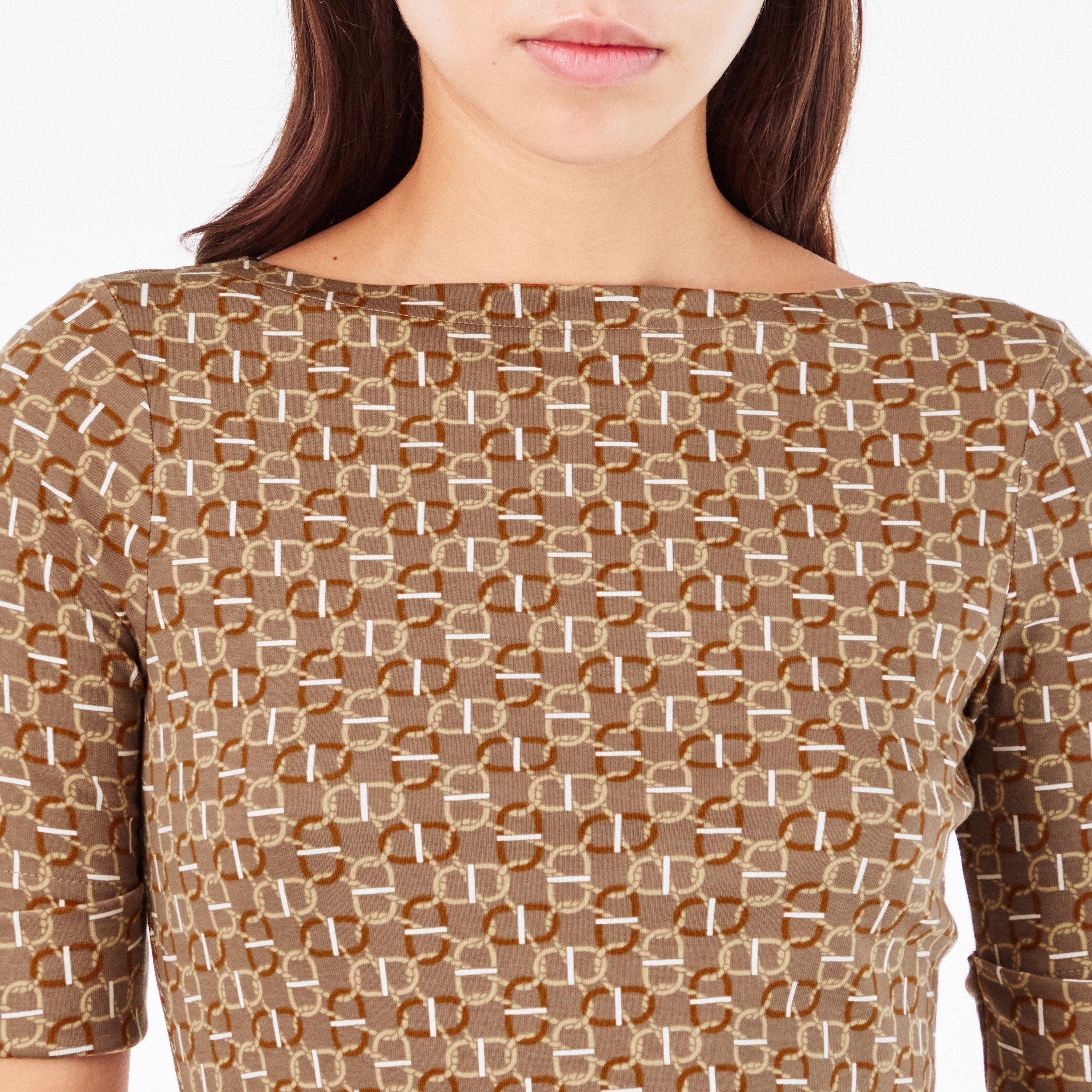 Taupe Multi - Lauren by Ralph Lauren - Women's Long-Sleeve T-Shirt - 5