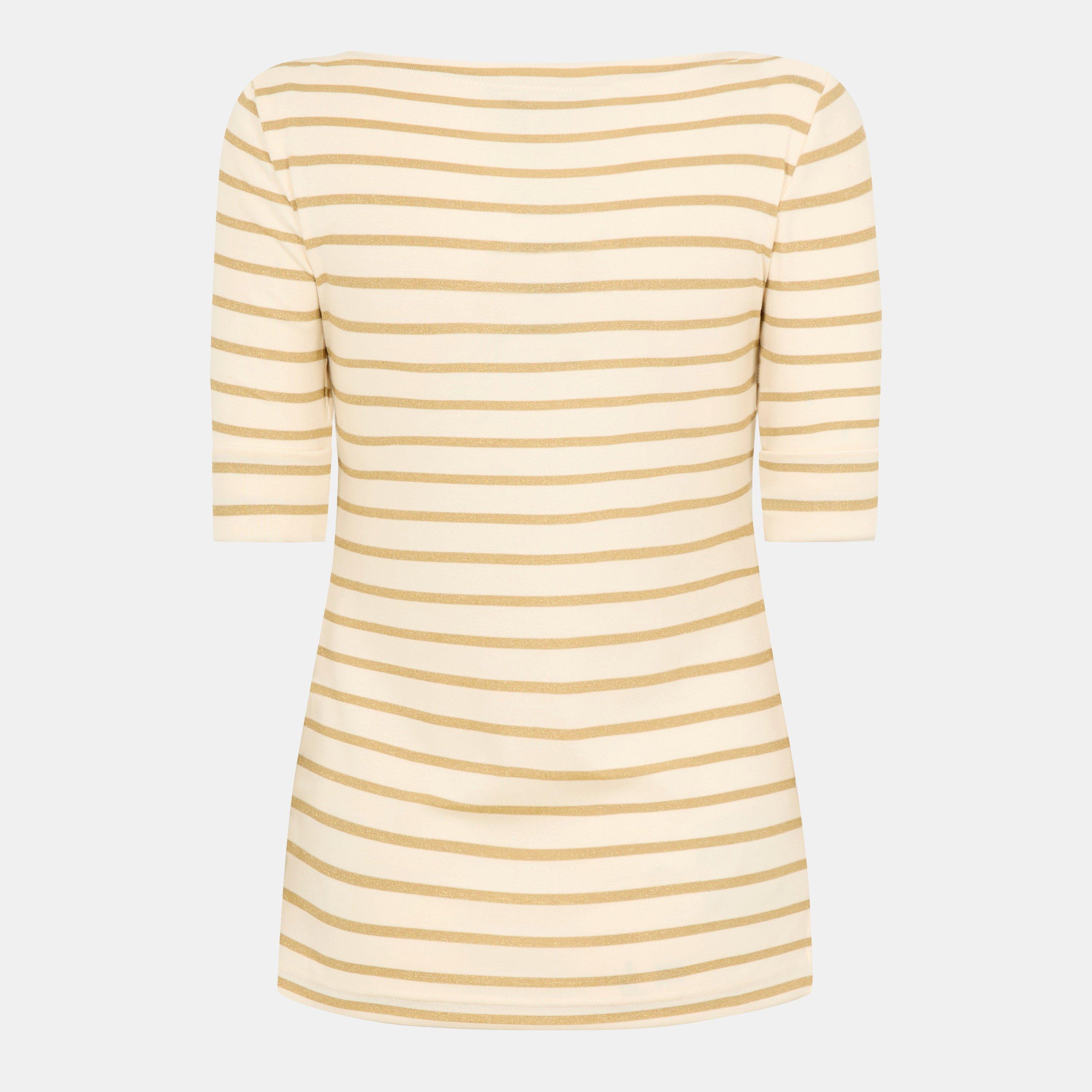 Masc Crm/Gold - Lauren by Ralph Lauren - Women's Judy Long-Sleeve T-Shirt - 2