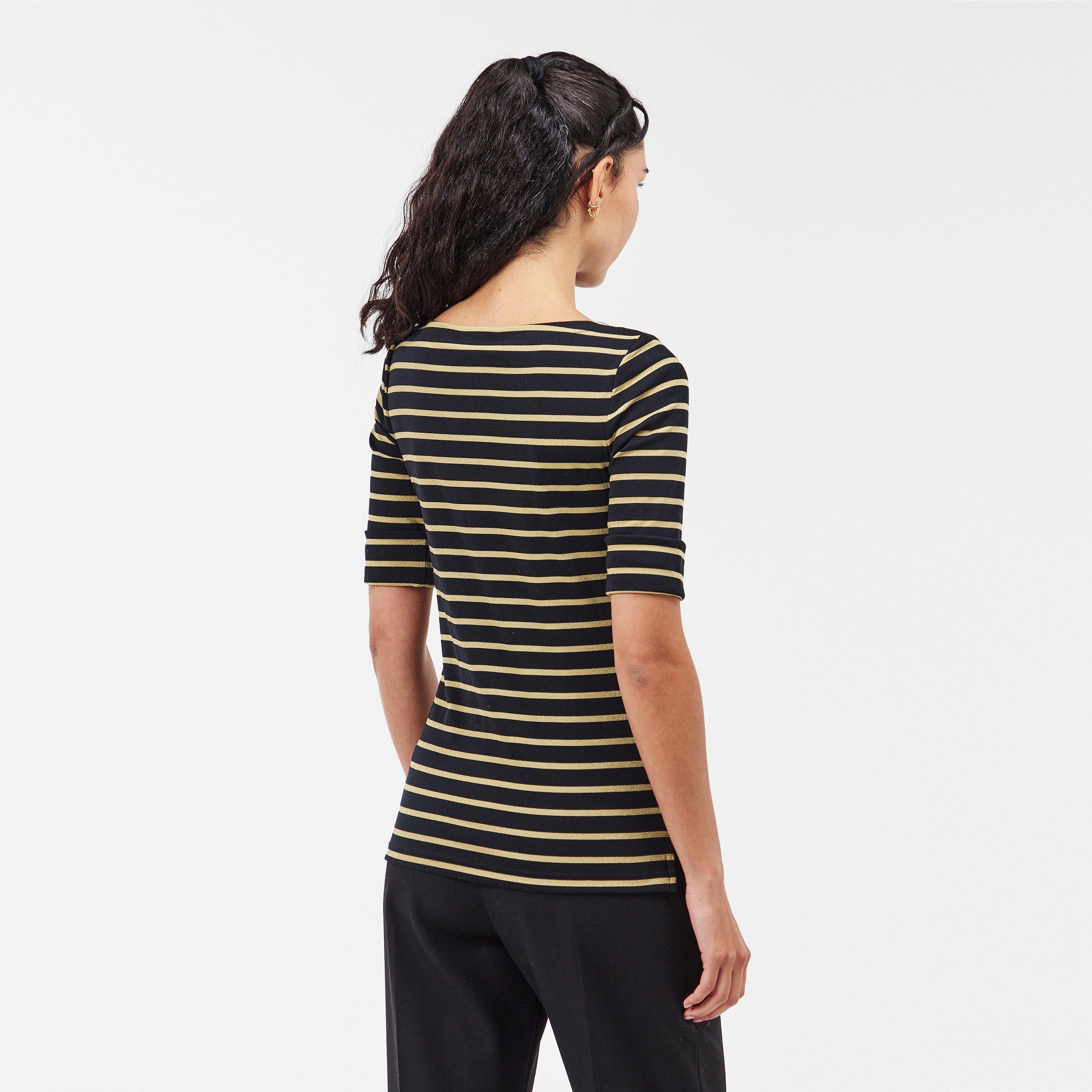 Black/Gold - Lauren by Ralph Lauren - Women's Judy Long-Sleeve T-Shirt - 4
