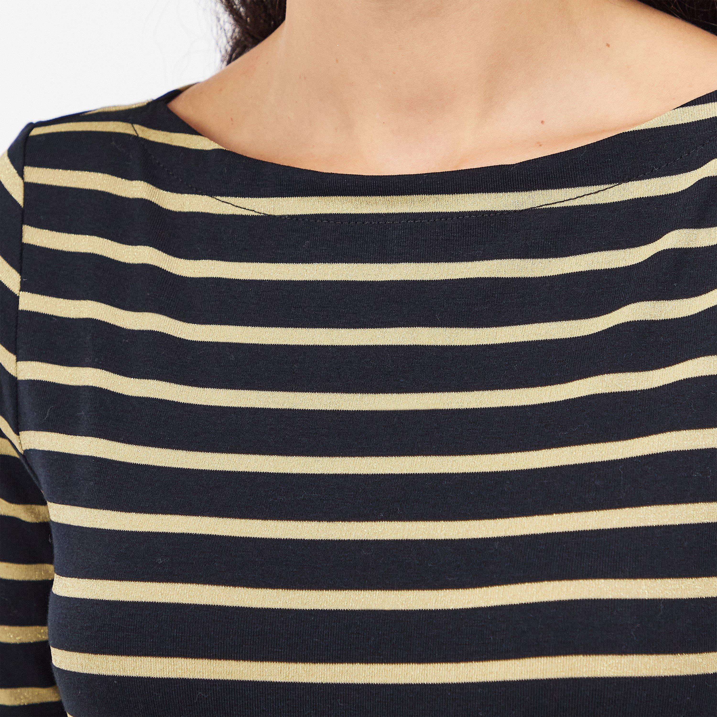 Black/Gold - Lauren by Ralph Lauren - Women's Judy Long-Sleeve T-Shirt - 5