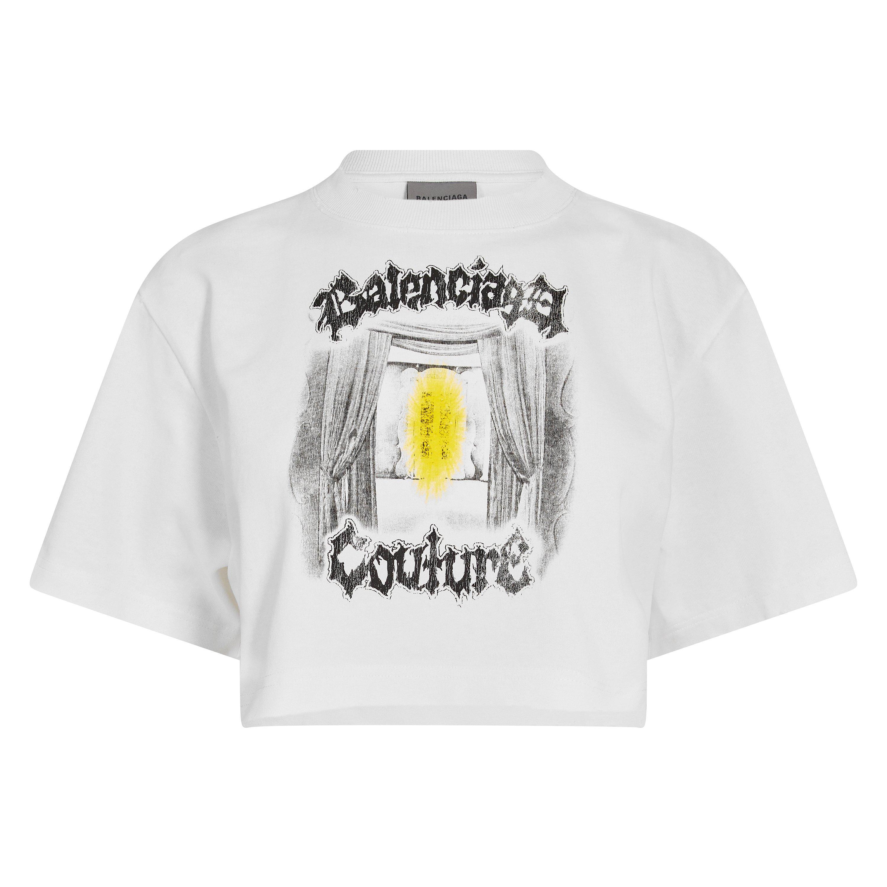 Balenciaga Women's Crop Top - White - 8 (XS)