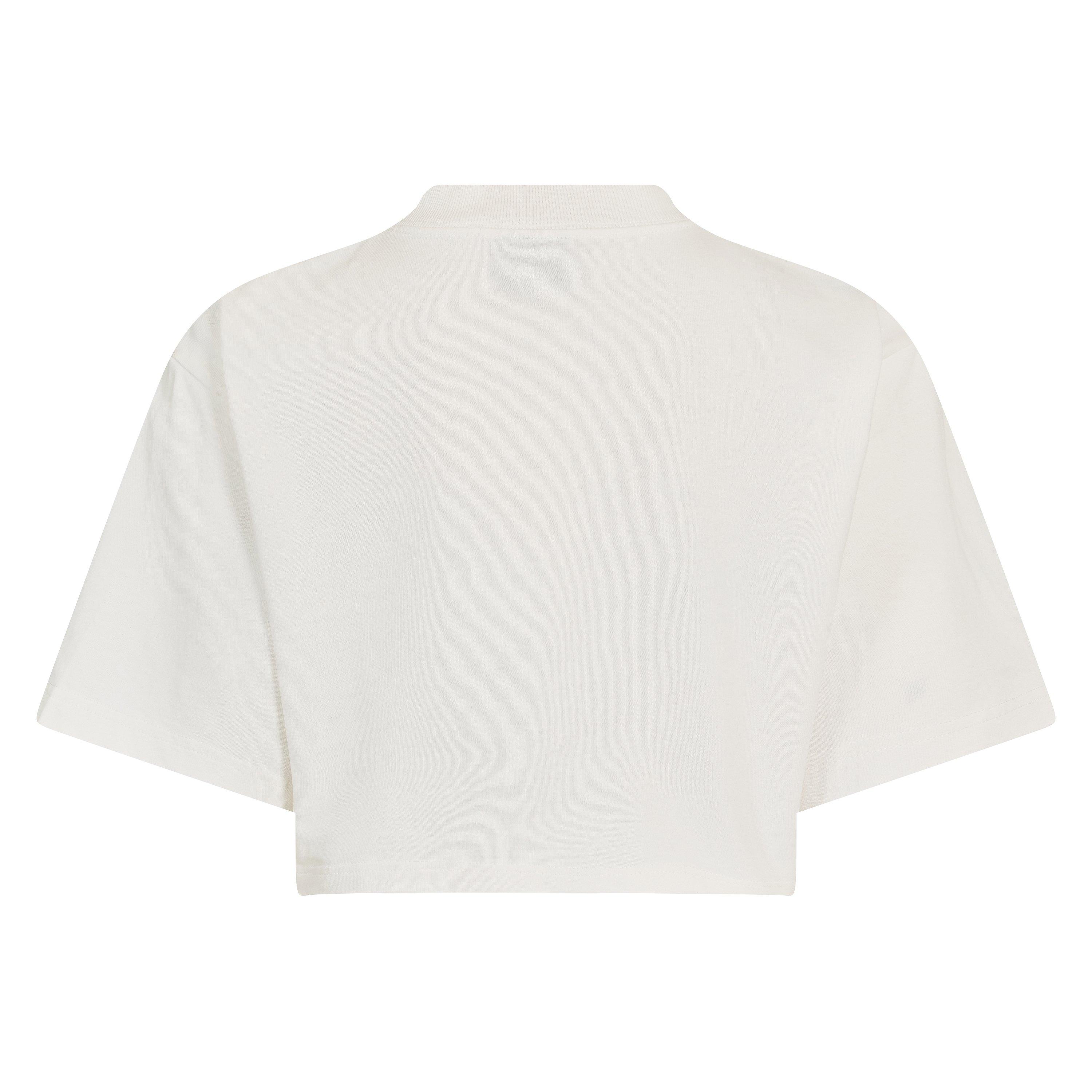 White - Balenciaga - Bal Crop T-Shrt Ld62 - 2