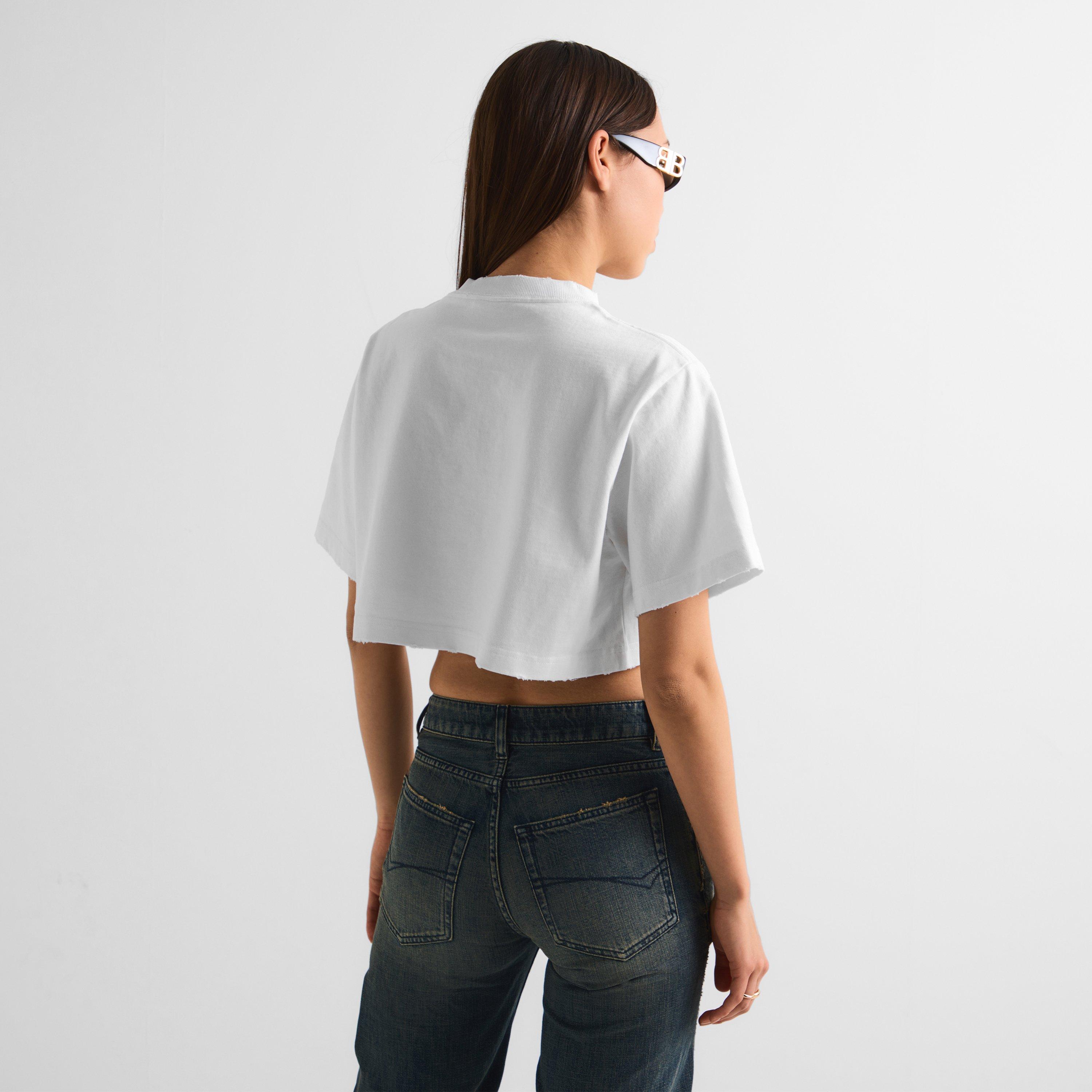 White - Balenciaga - Women's Crop Top - 4