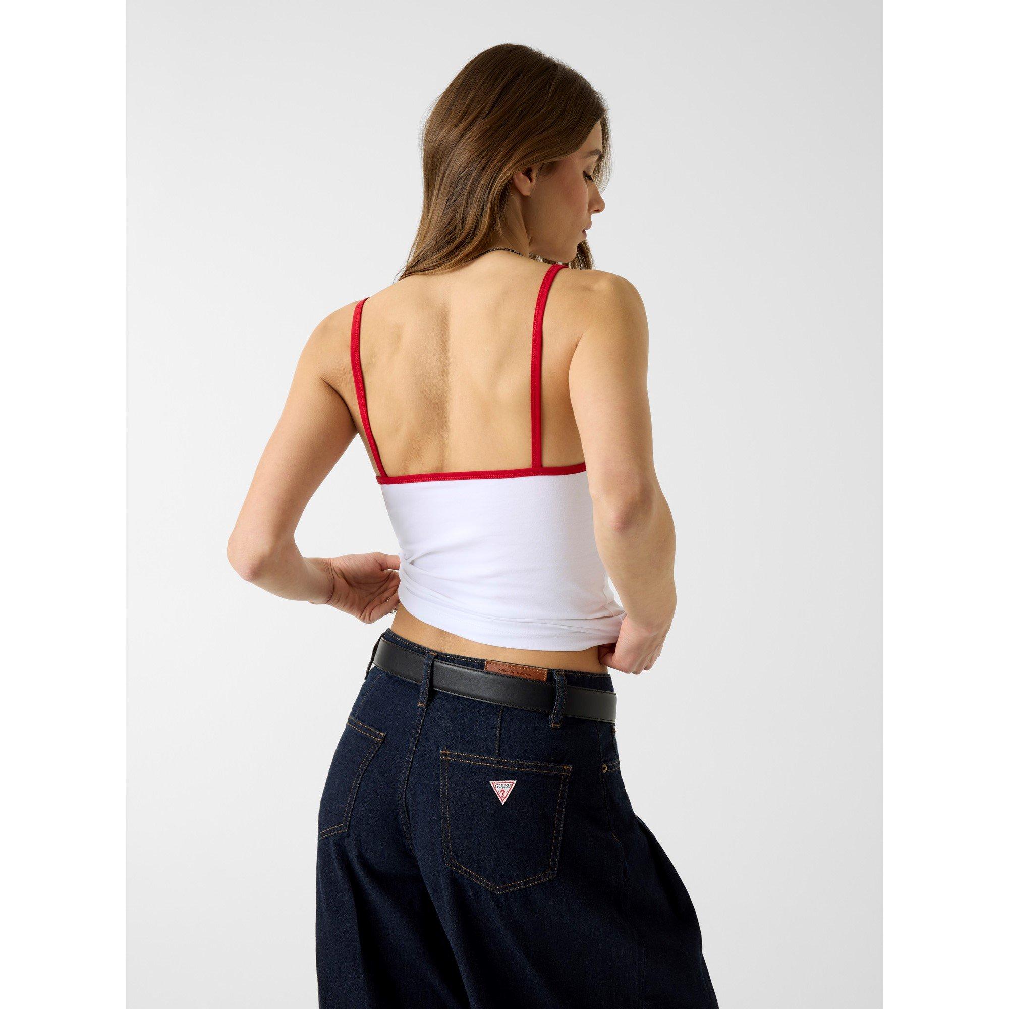 England White - Guess - Women's World Cup™ Tank Strappy Crop Top - 2